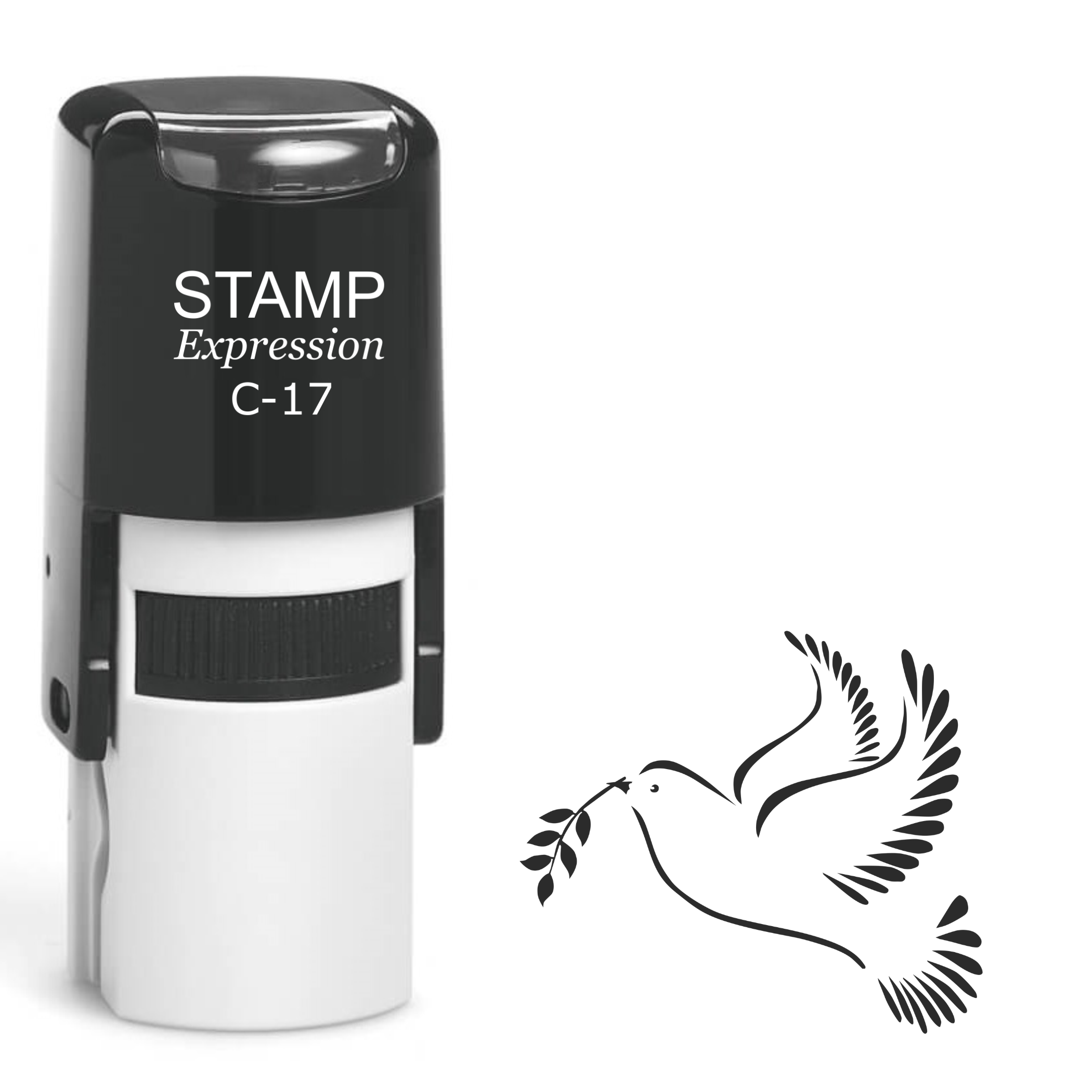 Peace Dove Self Inking Rubber Stamp (SH-62089)