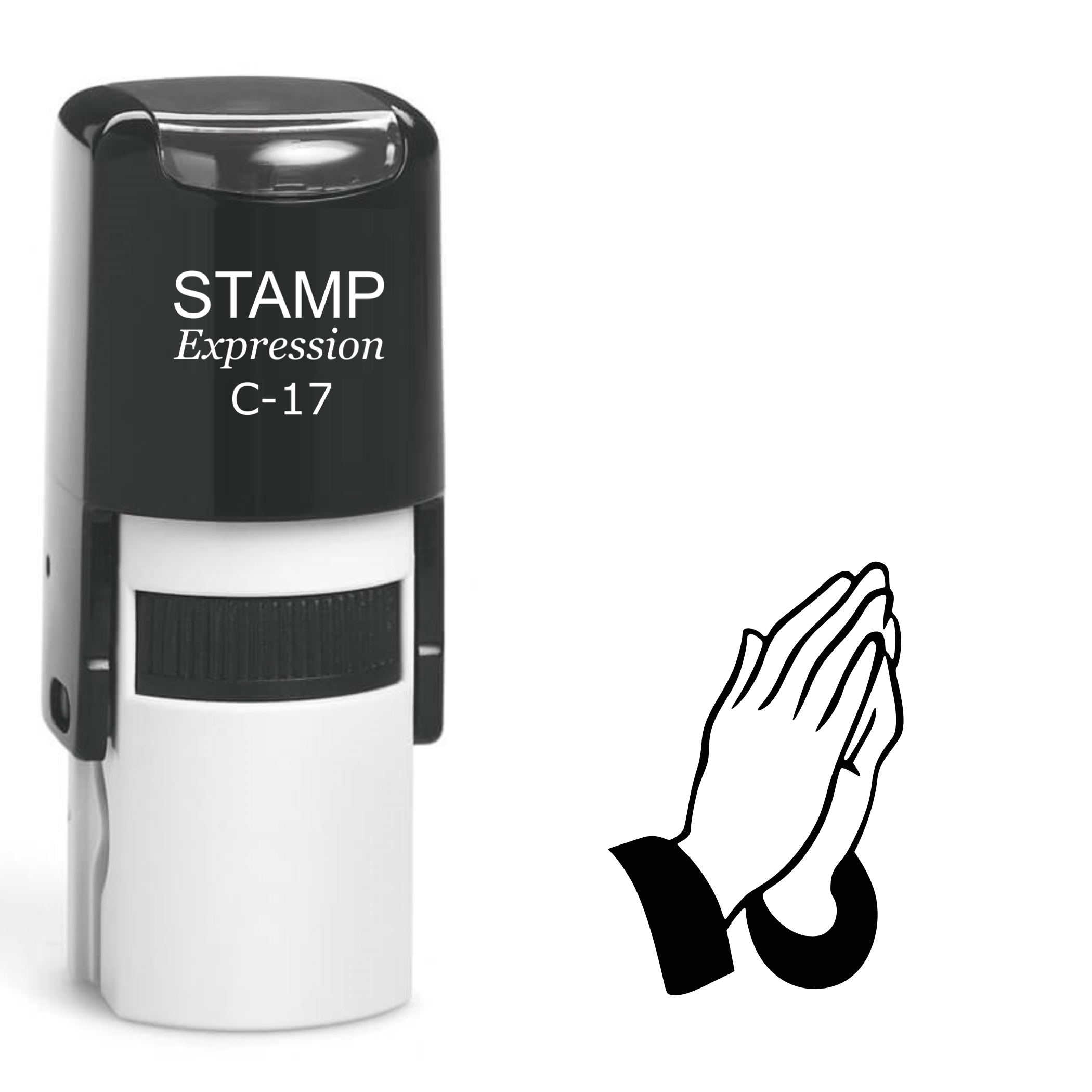 Praying Hands Self Inking Rubber Stamp (SH-62091)