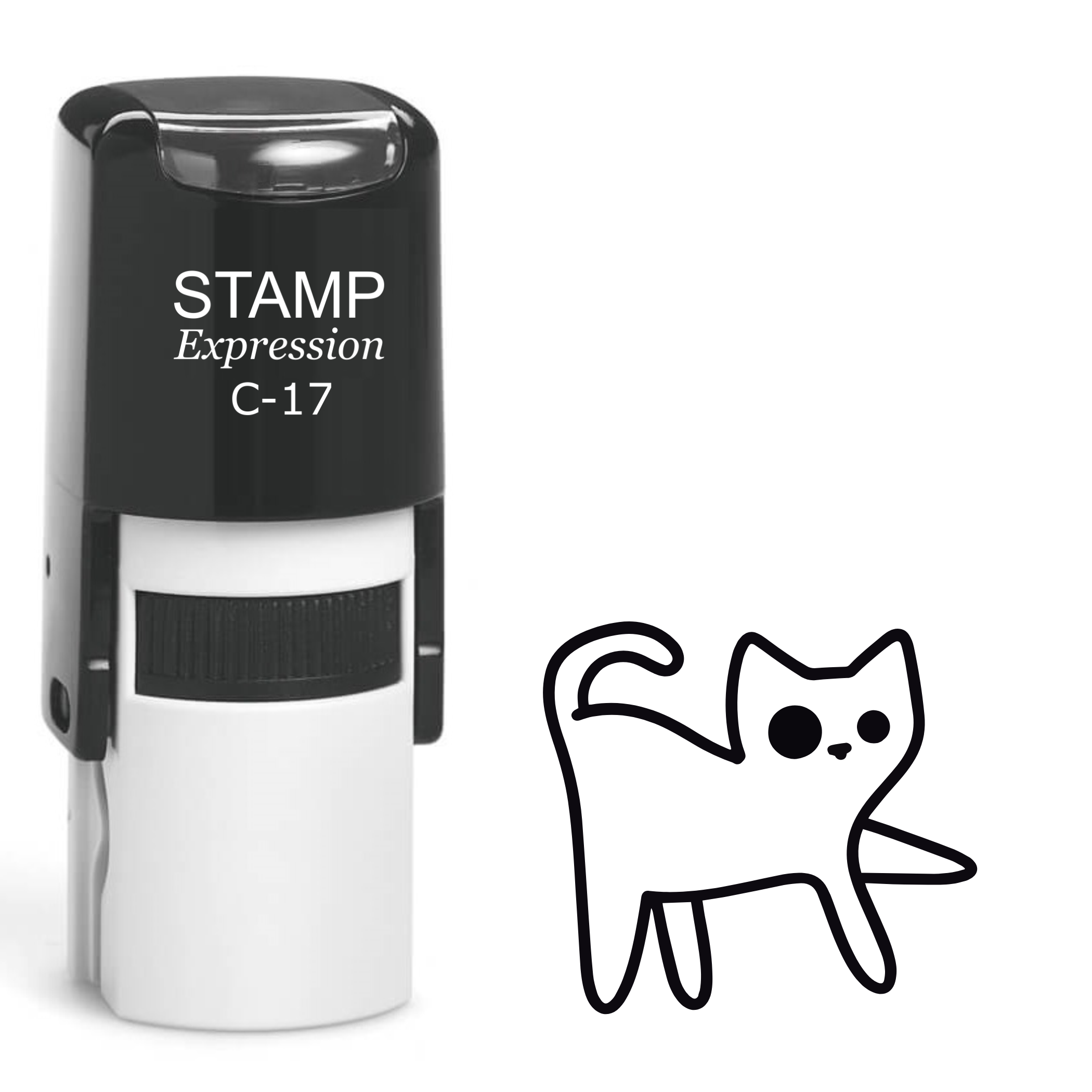 Cat Self Inking Rubber Stamp (SH-62118)