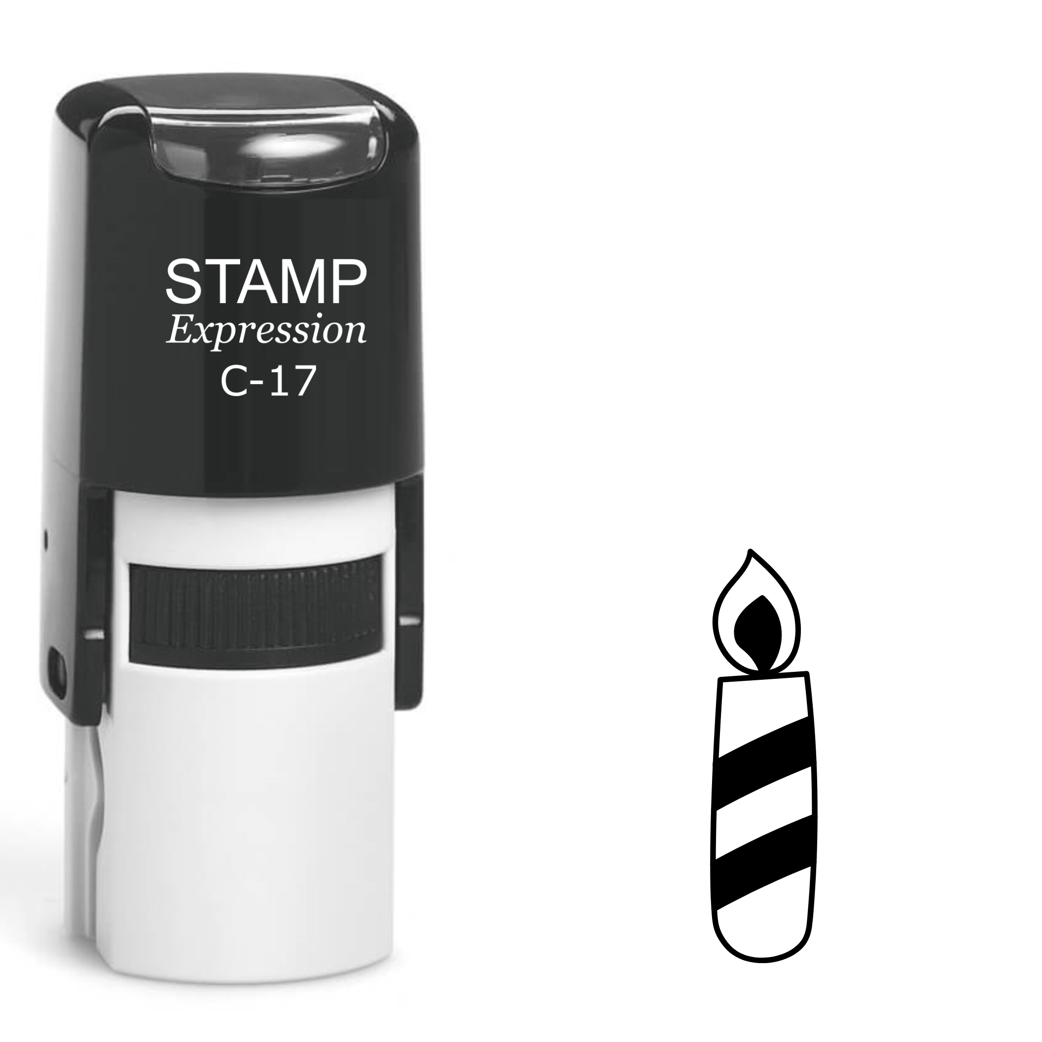 Candle Self Inking Rubber Stamp (SH-62123)