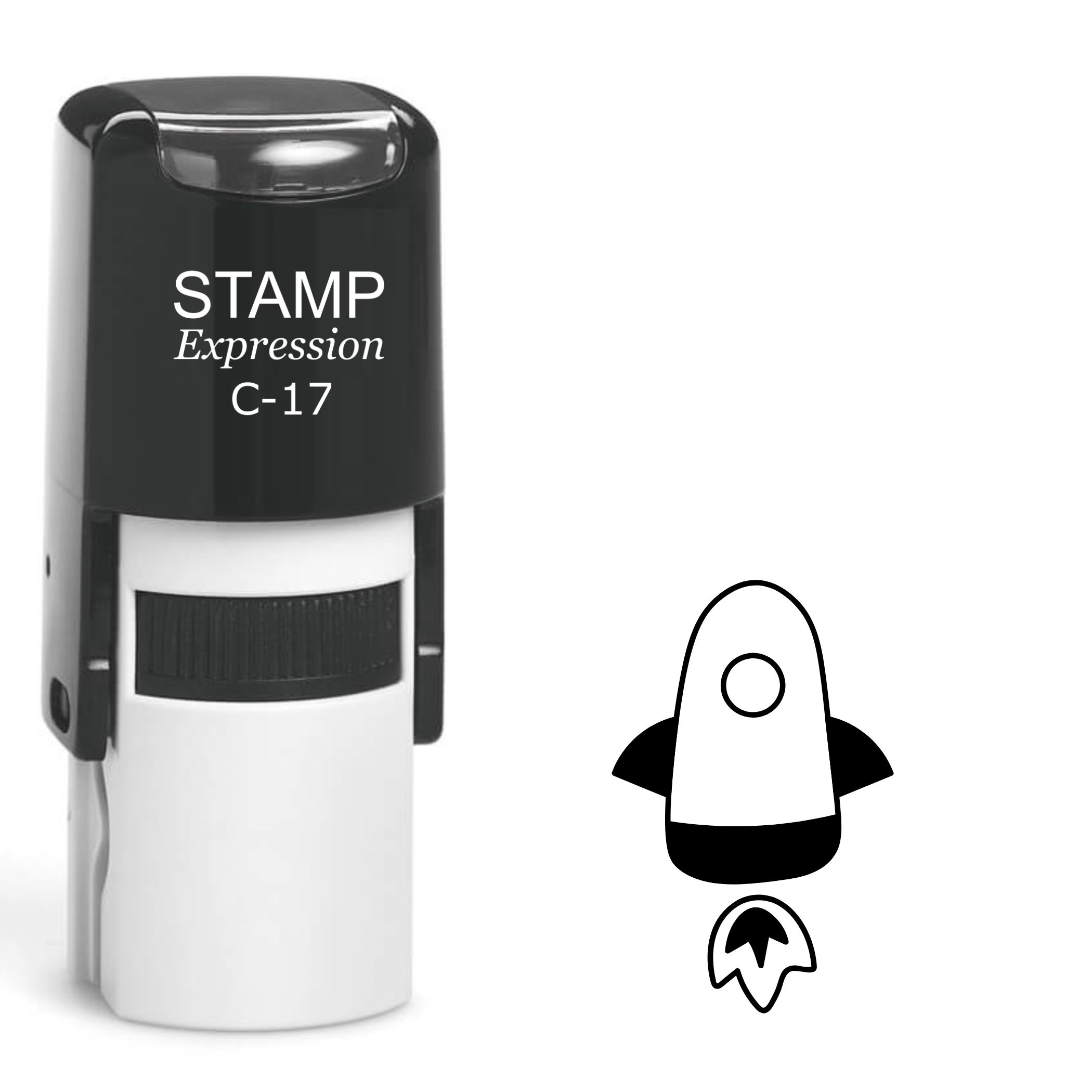 Rocket Self Inking Rubber Stamp (SH-62124)