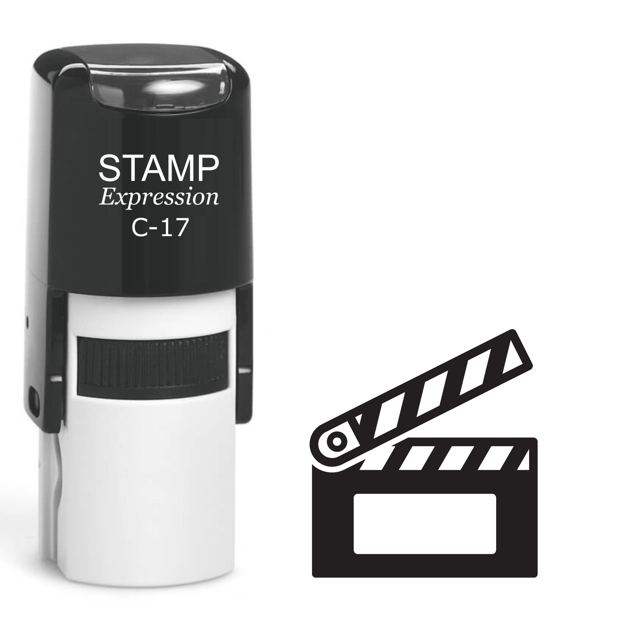 Movie Clapperboard Self Inking Rubber Stamp (SH-62129)