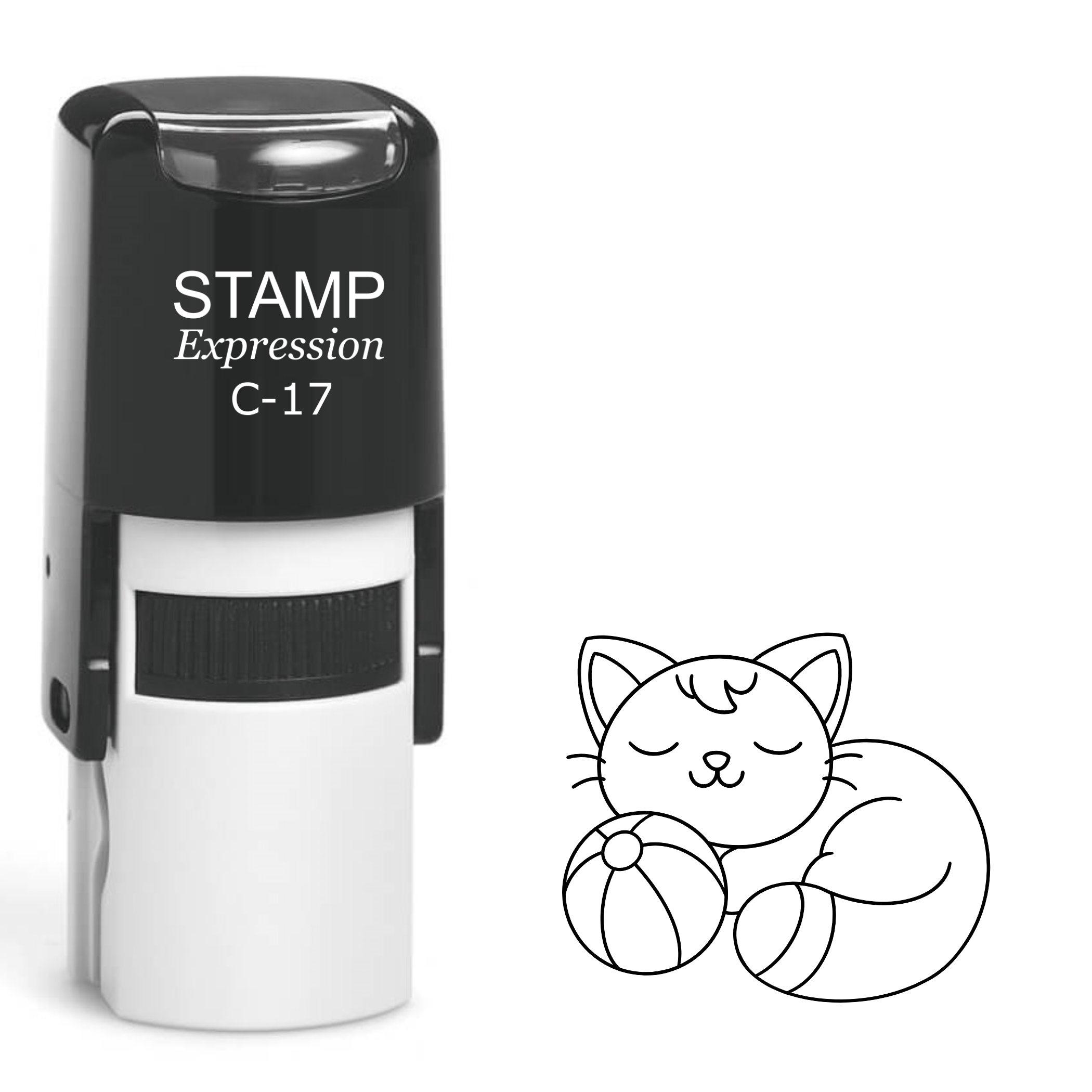 Cat Self Inking Rubber Stamp (SH-62146)