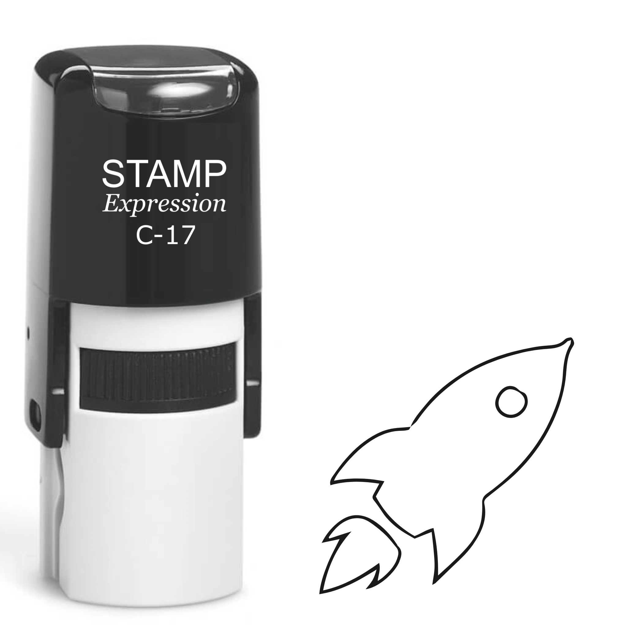 Rocket Self Inking Rubber Stamp (SH-62153)
