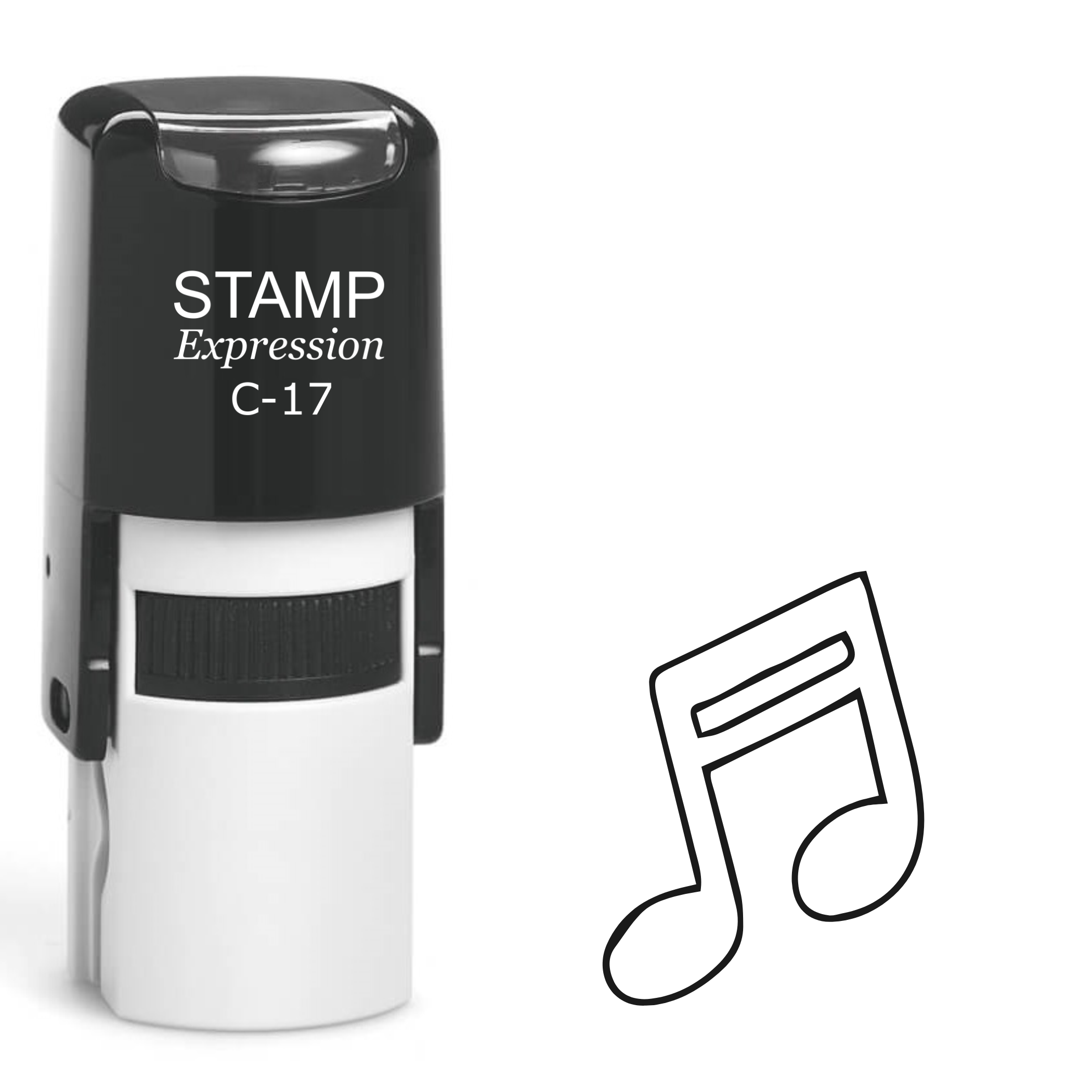 Music Note Self Inking Rubber Stamp (SH-62155)