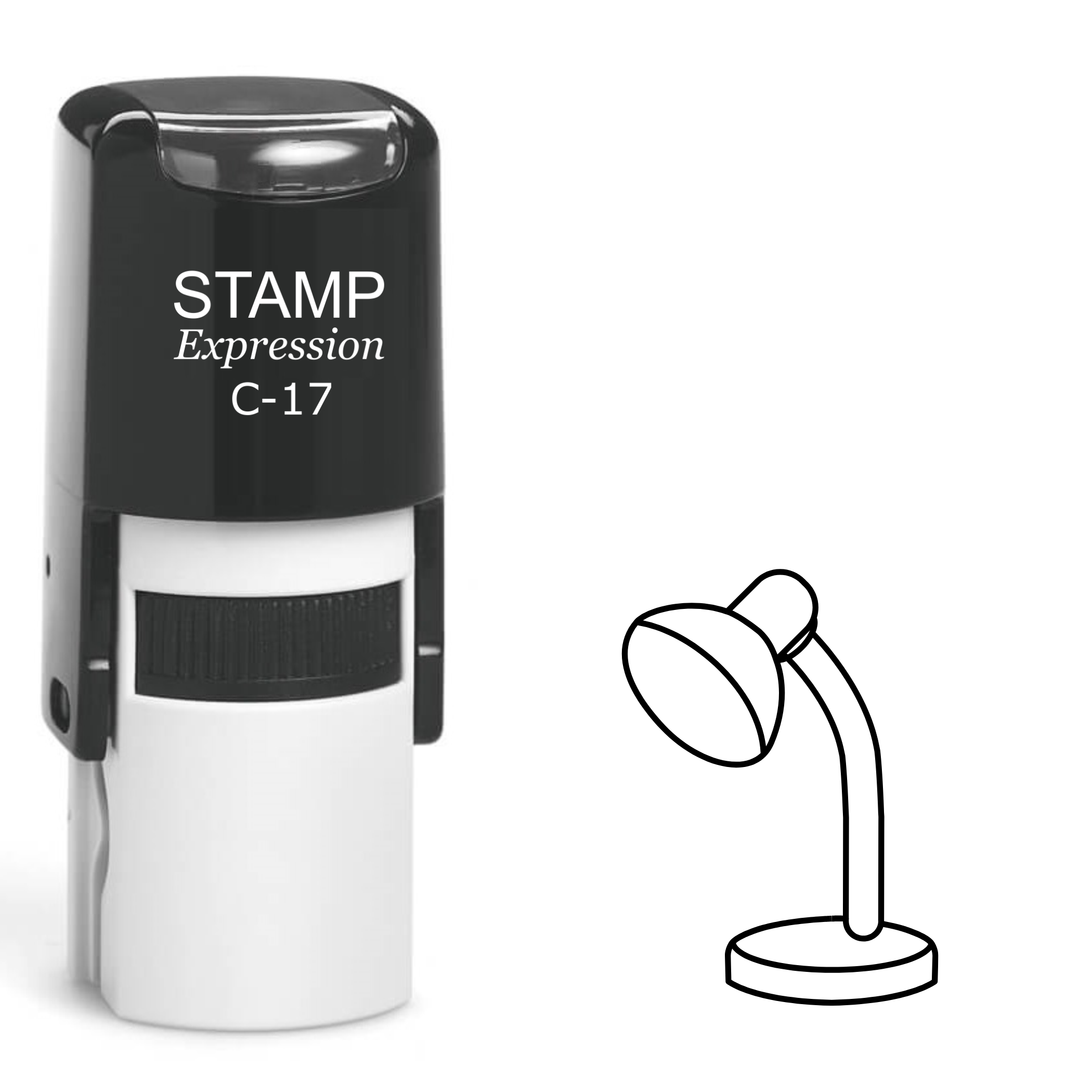 Desk Lamp Self Inking Rubber Stamp (SH-62156)