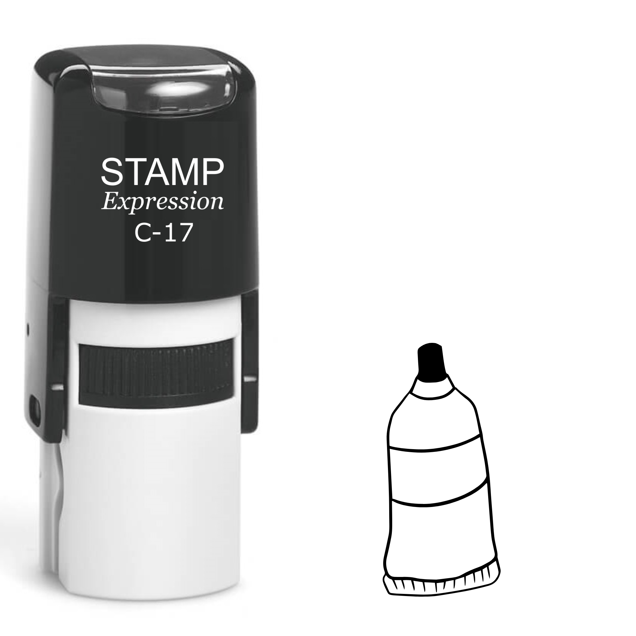 Glue Self Inking Rubber Stamp (SH-62162)