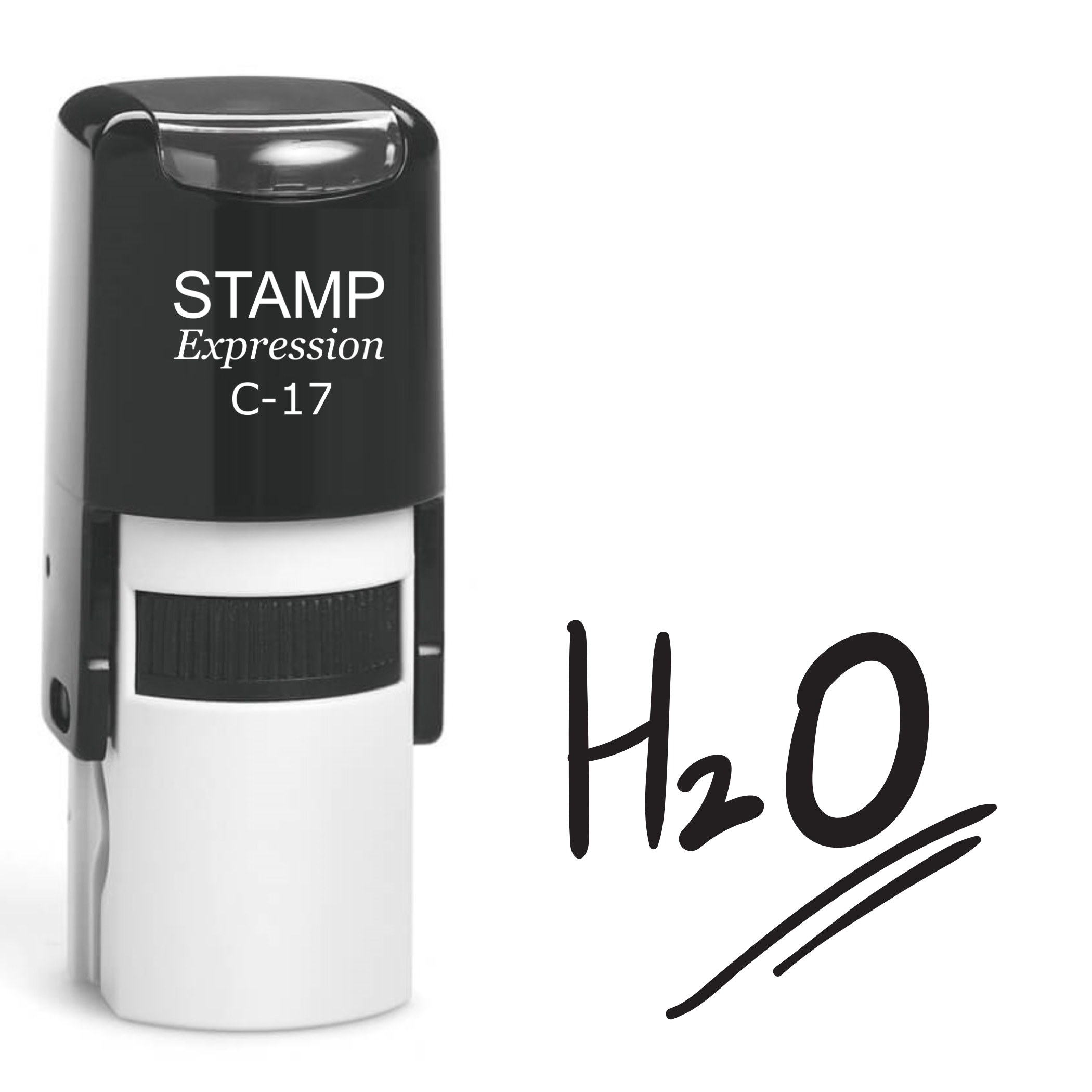 Water H2O Chemistry Self Inking Rubber Stamp (SH-62169)