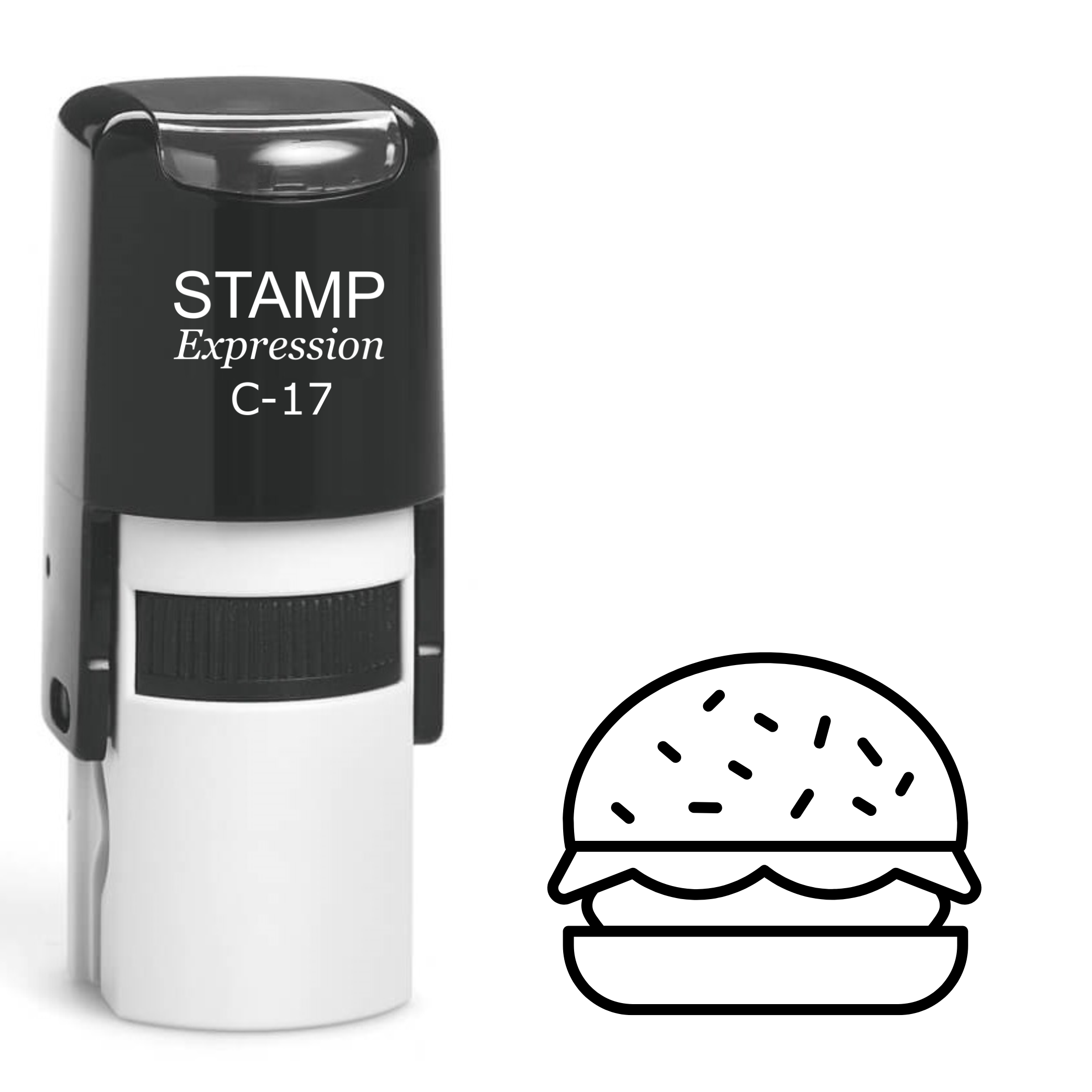 Hamburger Self Inking Rubber Stamp (SH-62174)