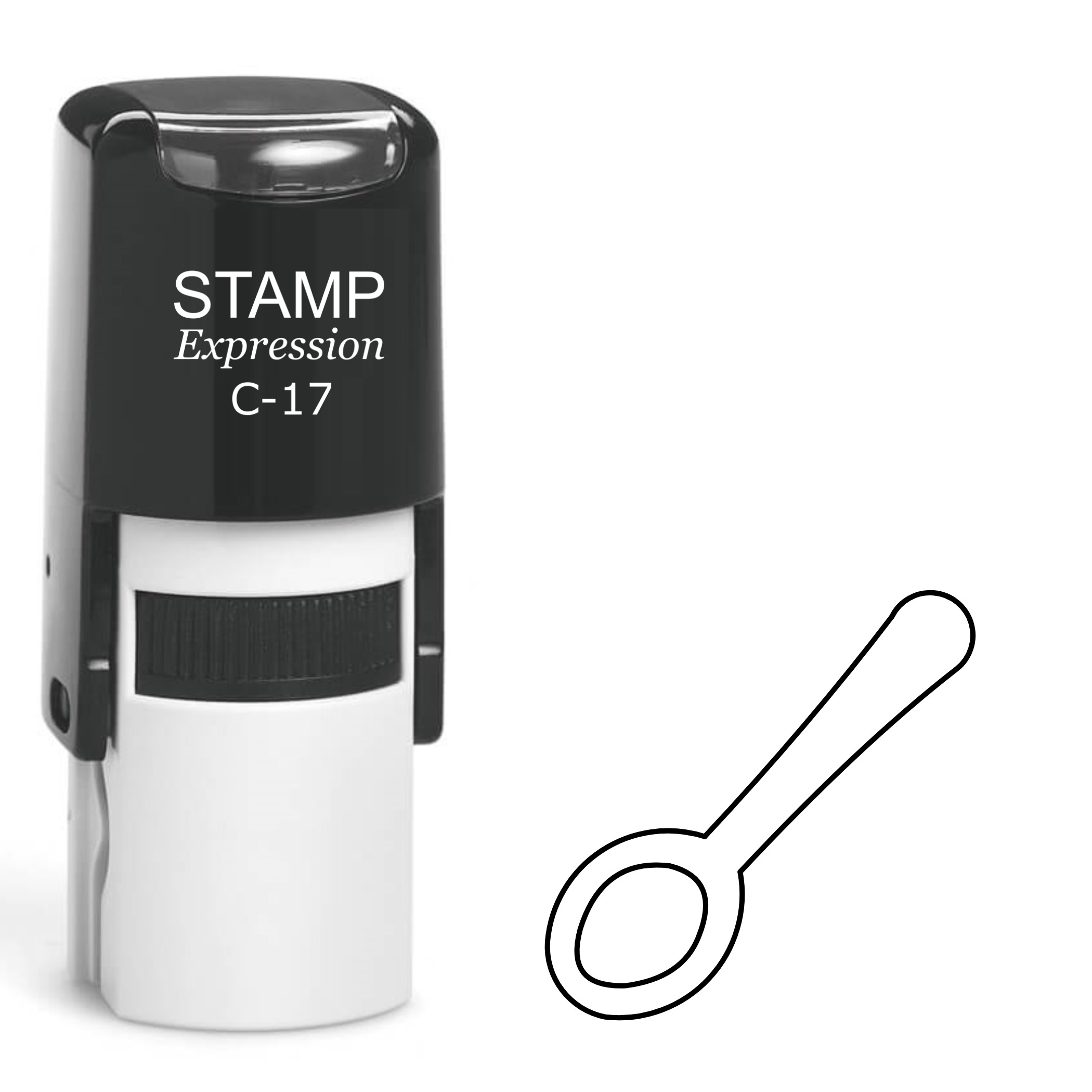 Spoon Self Inking Rubber Stamp (SH-62176)