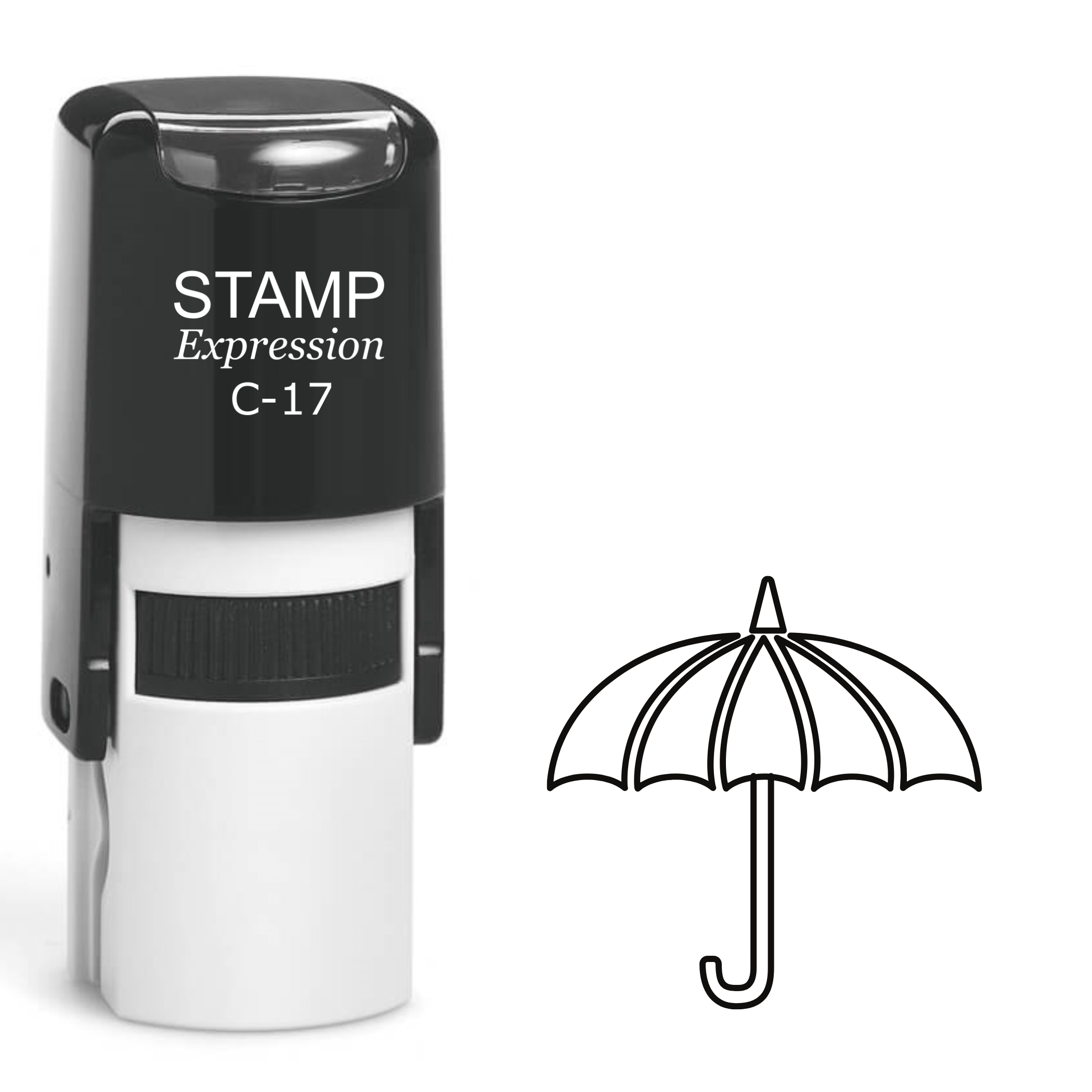 Umbrella Self Inking Rubber Stamp (SH-62177)