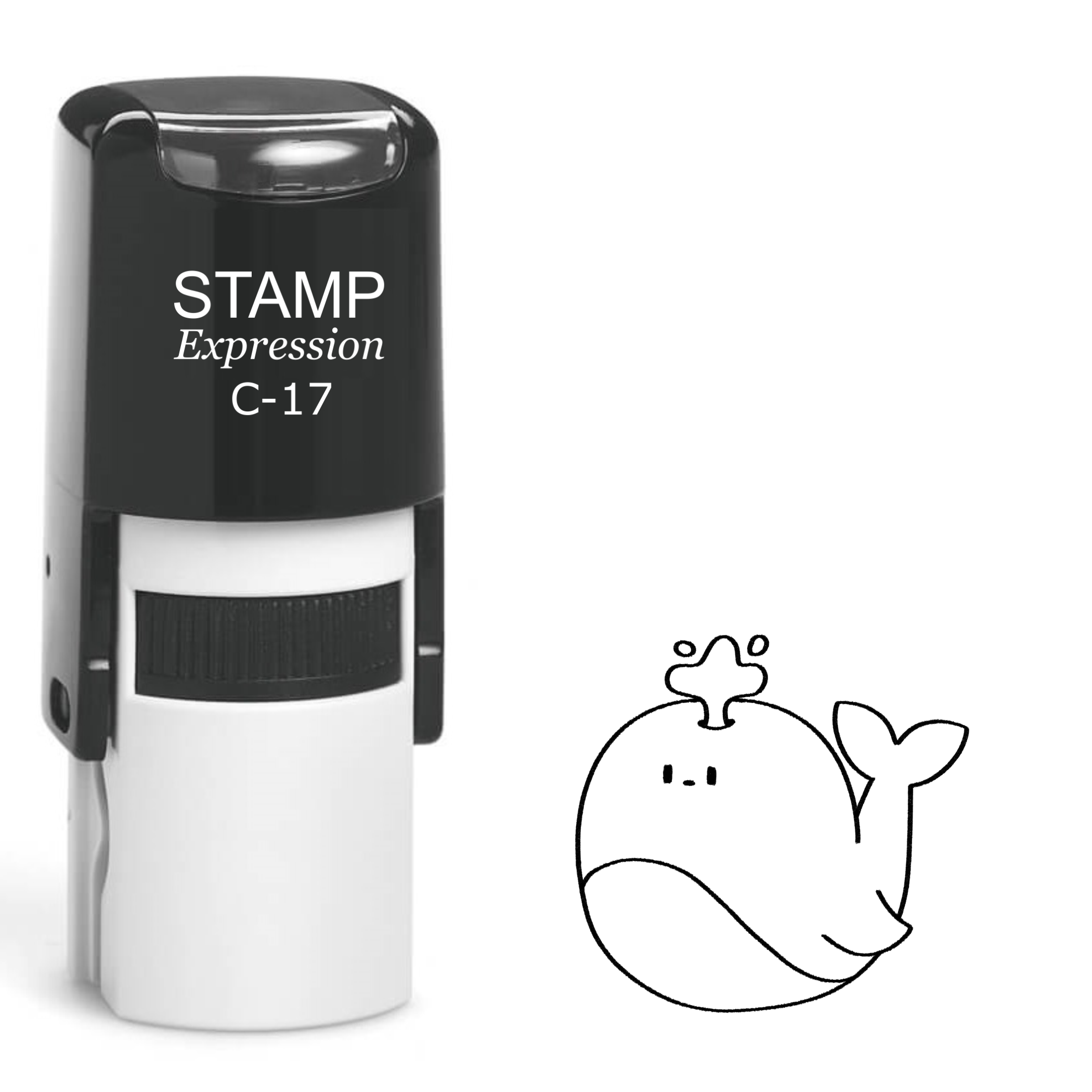 Whale Self Inking Rubber Stamp (SH-62183)