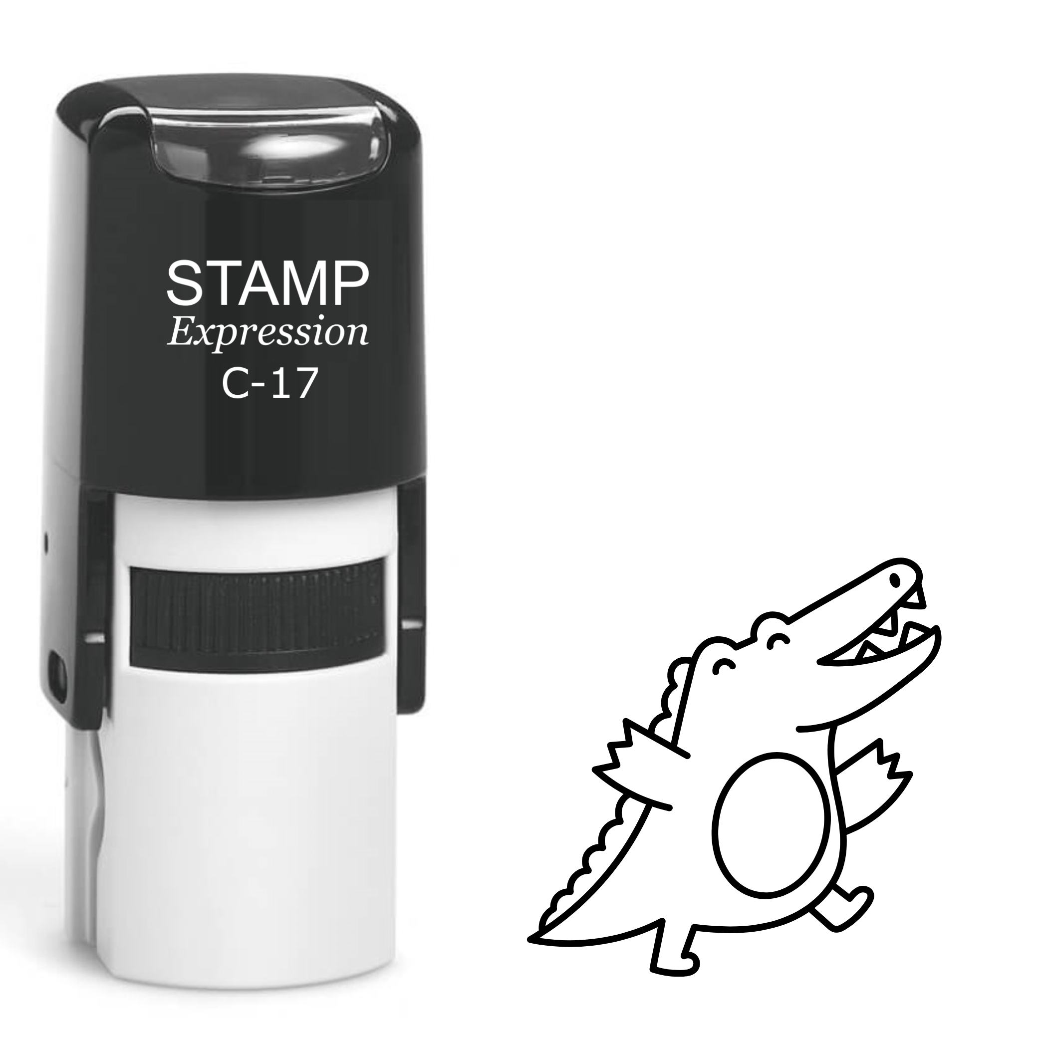 Baby Crocodile Self Inking Rubber Stamp (SH-62200)