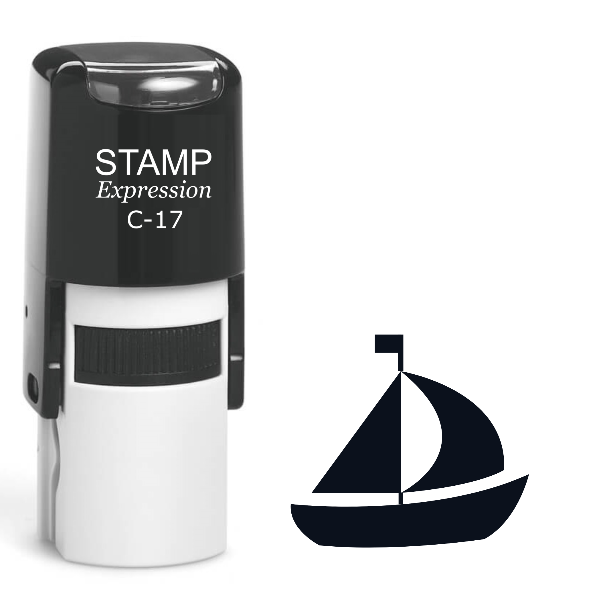 Sailboat Self Inking Rubber Stamp (SH-62216)