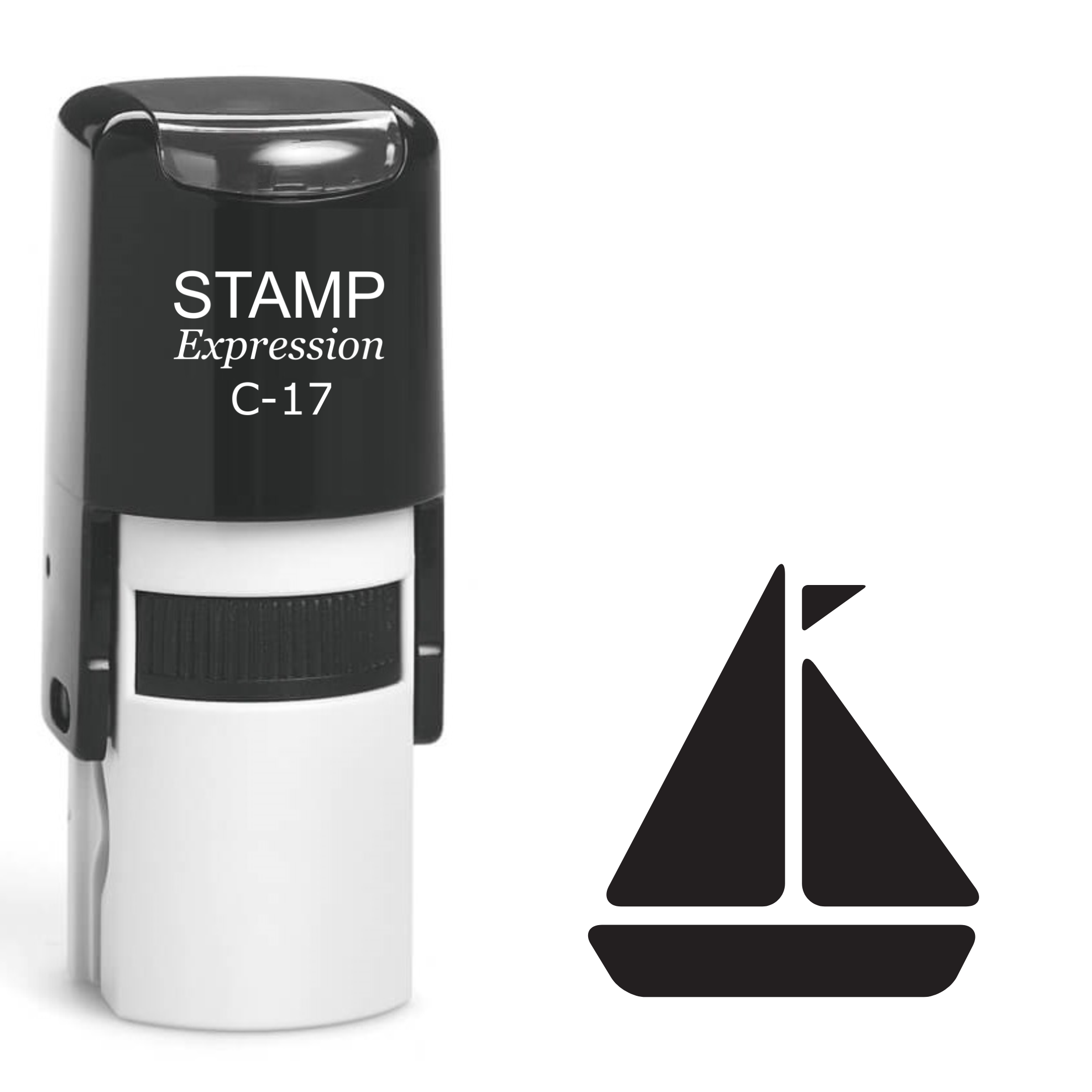 Sailboat Self Inking Rubber Stamp (SH-62217)