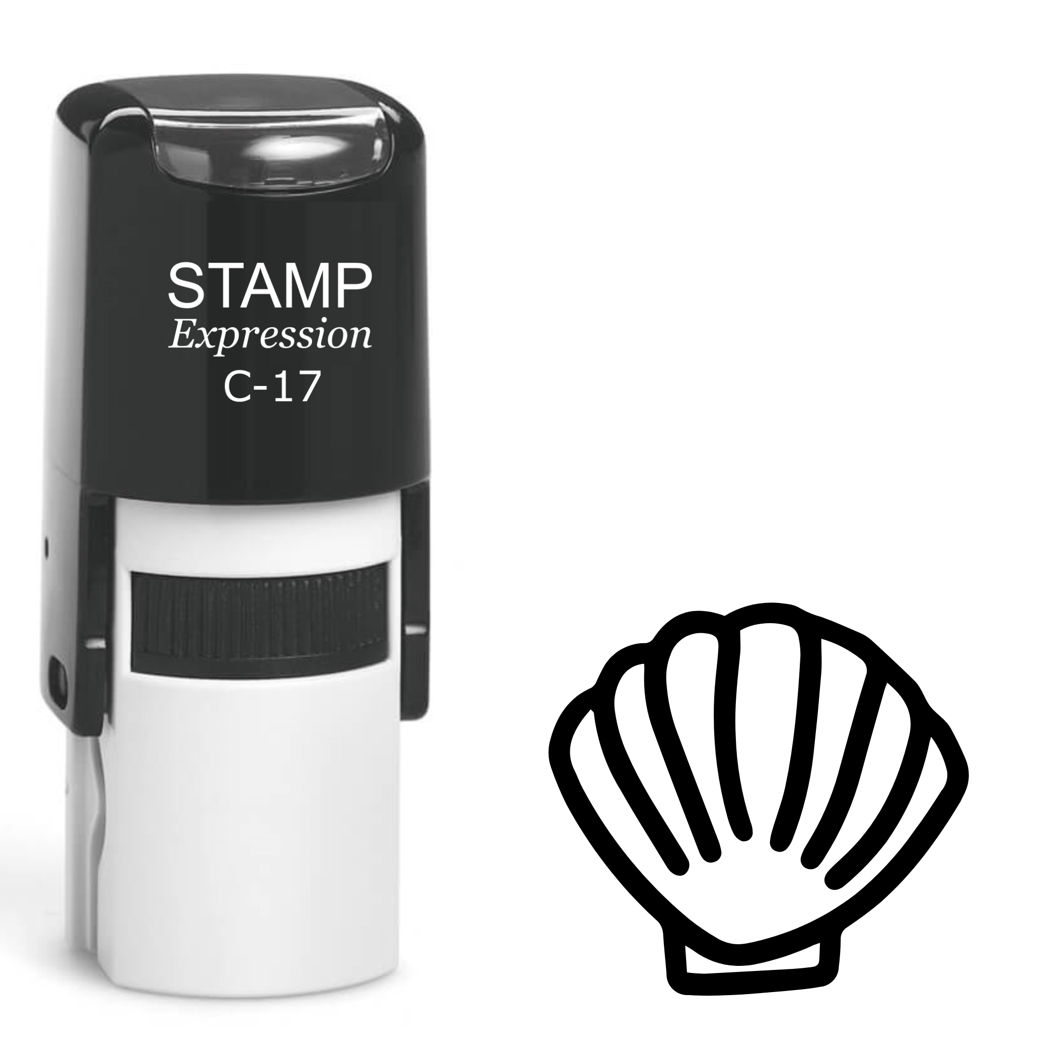 Seashell Self Inking Rubber Stamp (SH-62221)