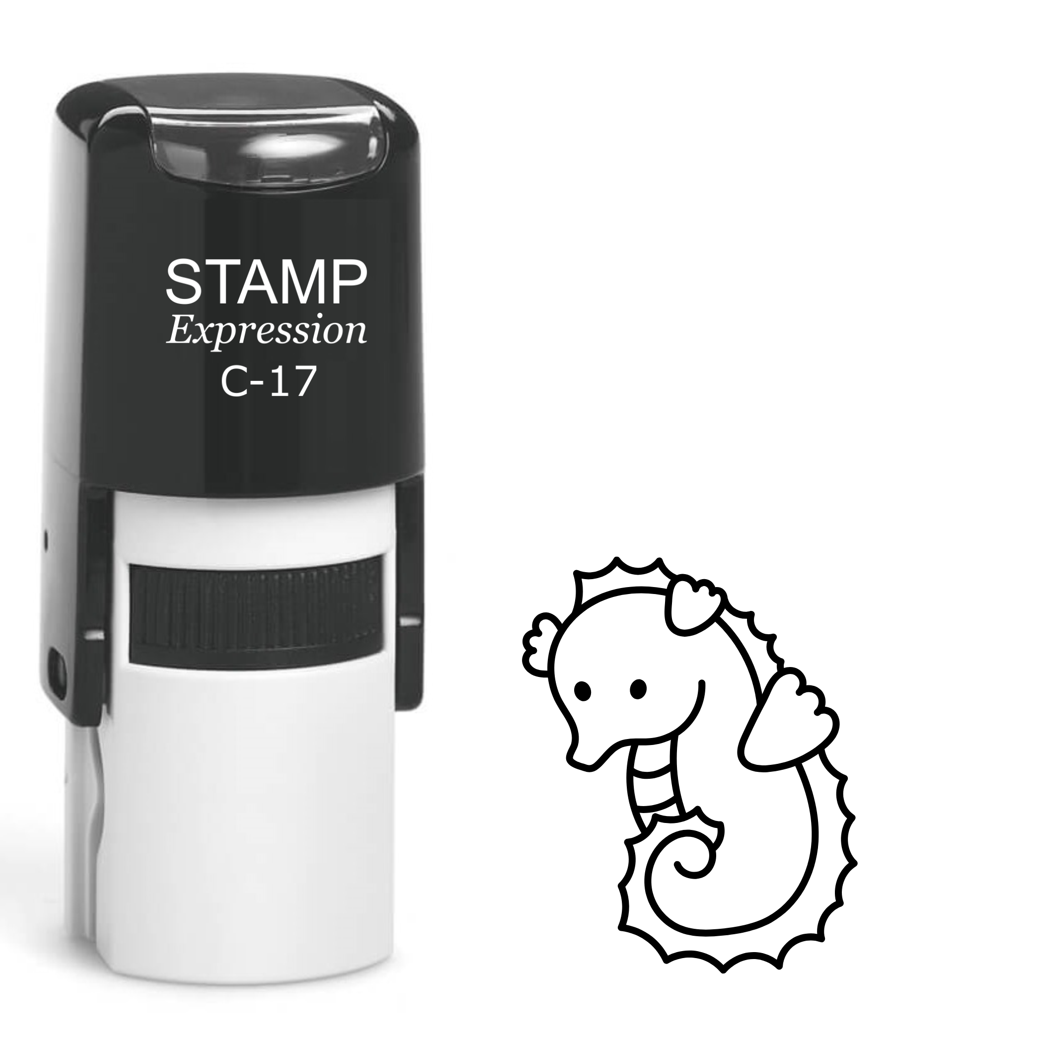 Seahorse Self Inking Rubber Stamp (SH-62222)