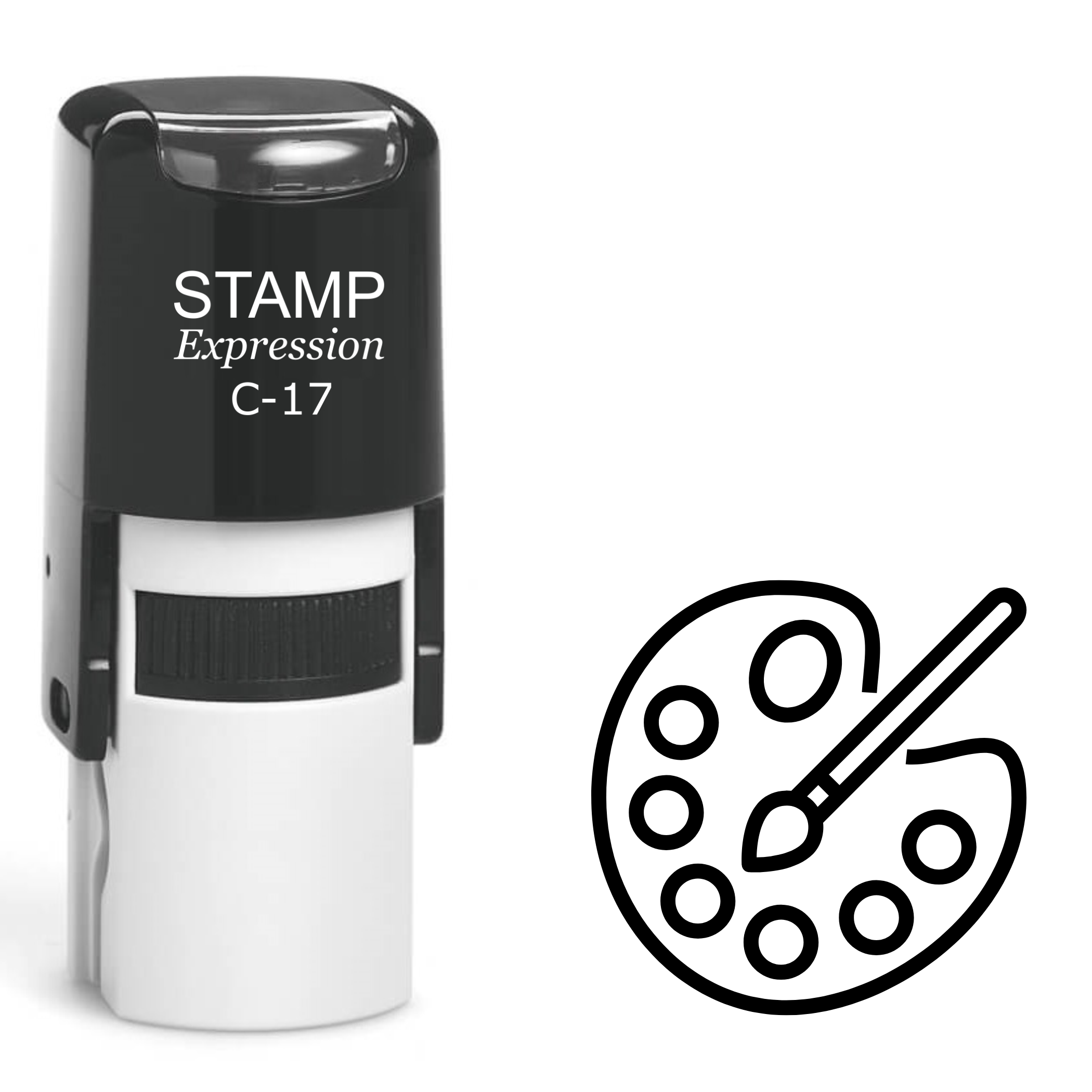 Paint Palette Self Inking Rubber Stamp (SH-62234)