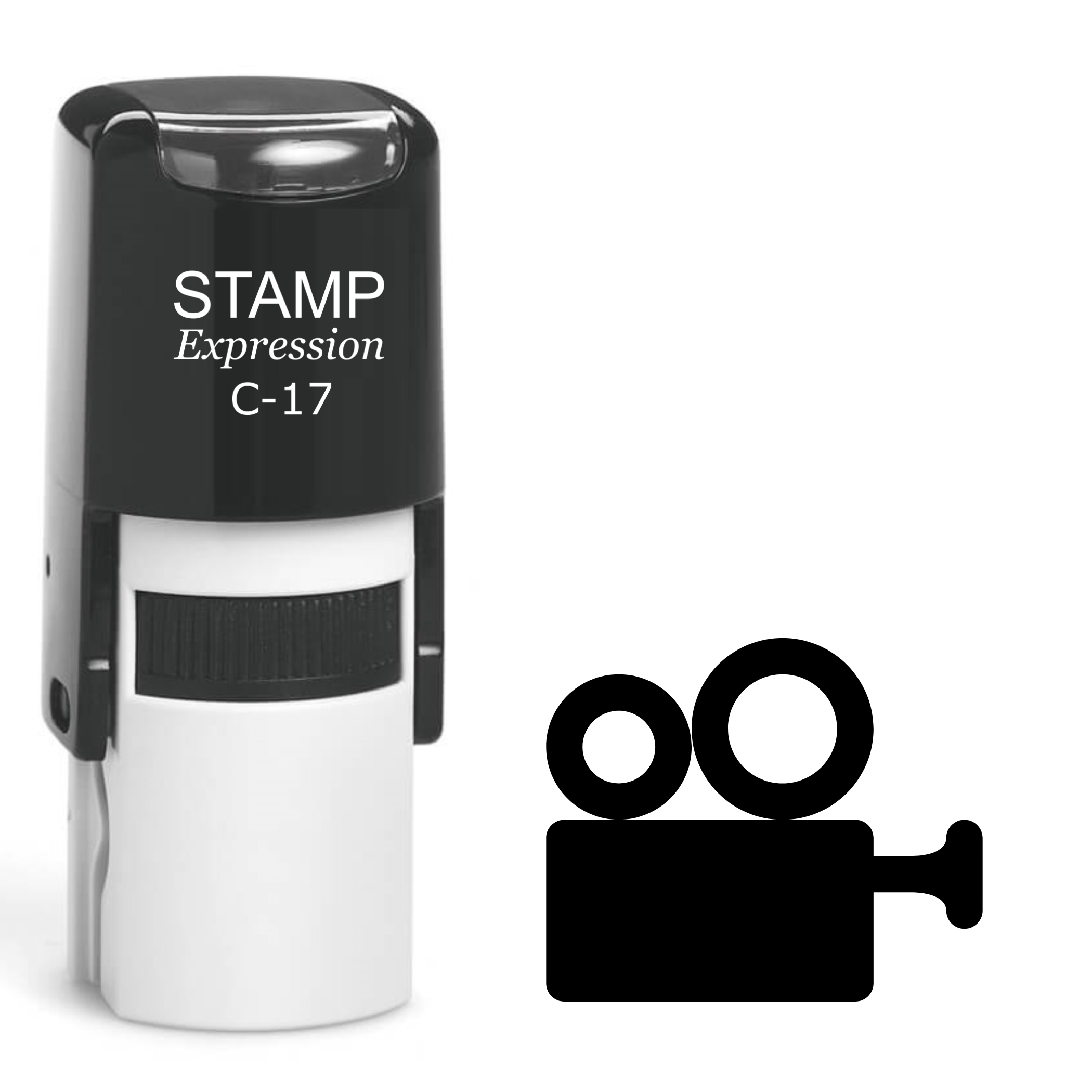 Video Camera Self Inking Rubber Stamp (SH-62235)