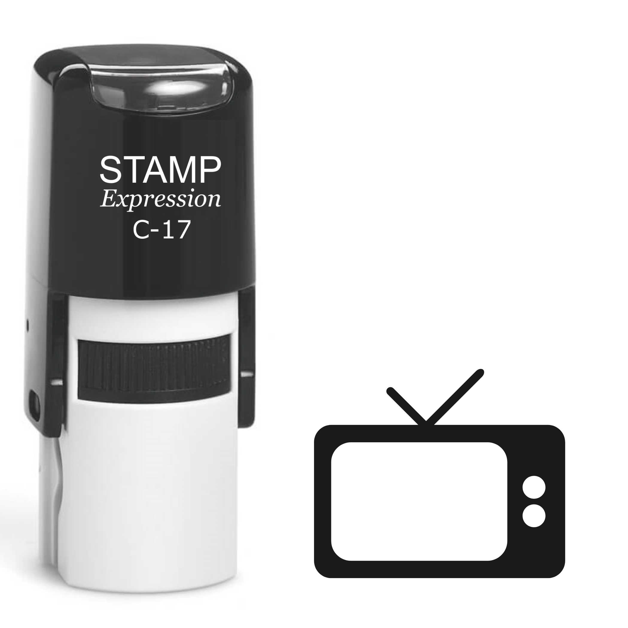 Television Self Inking Rubber Stamp (SH-62238)