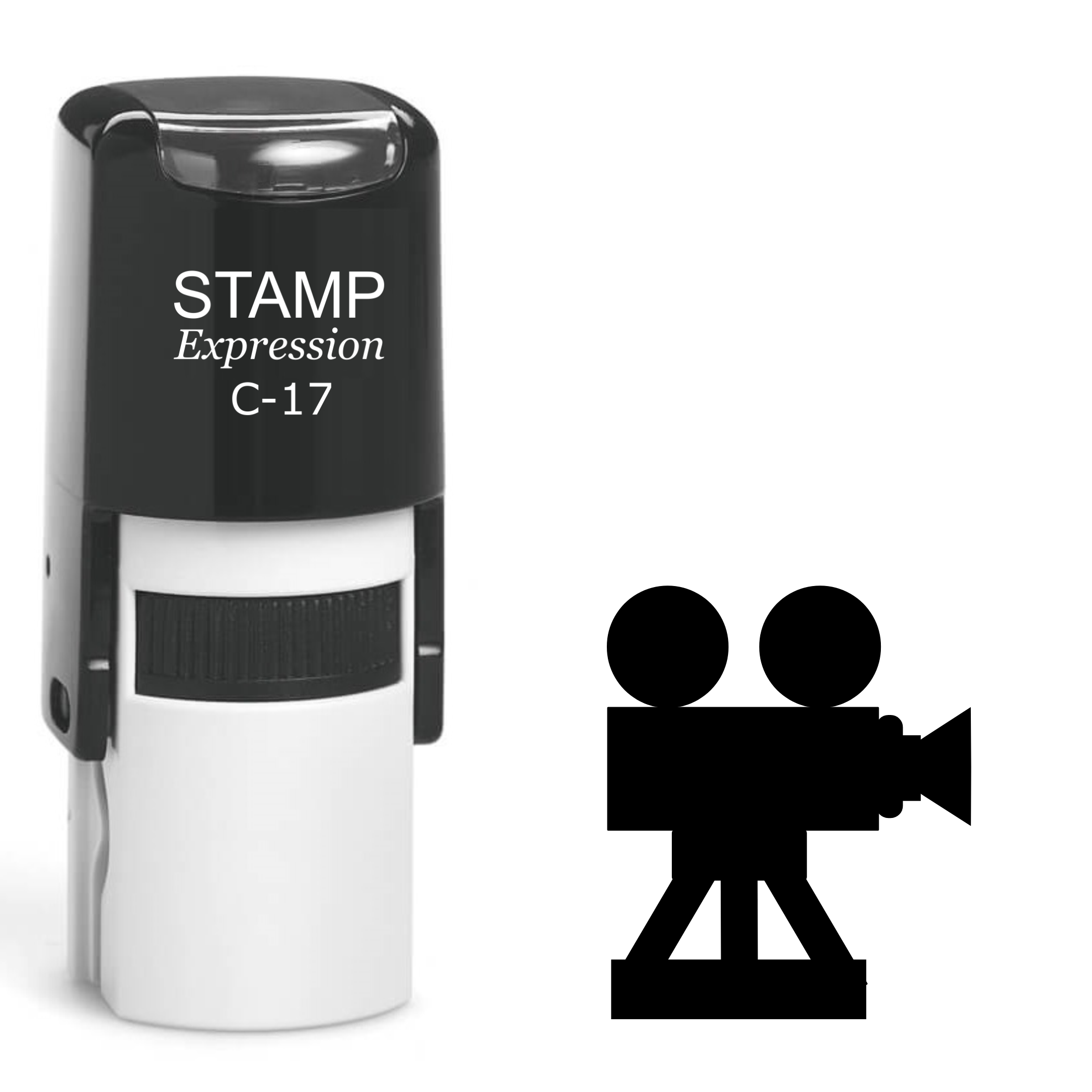 Video Camera Self Inking Rubber Stamp (SH-62239)