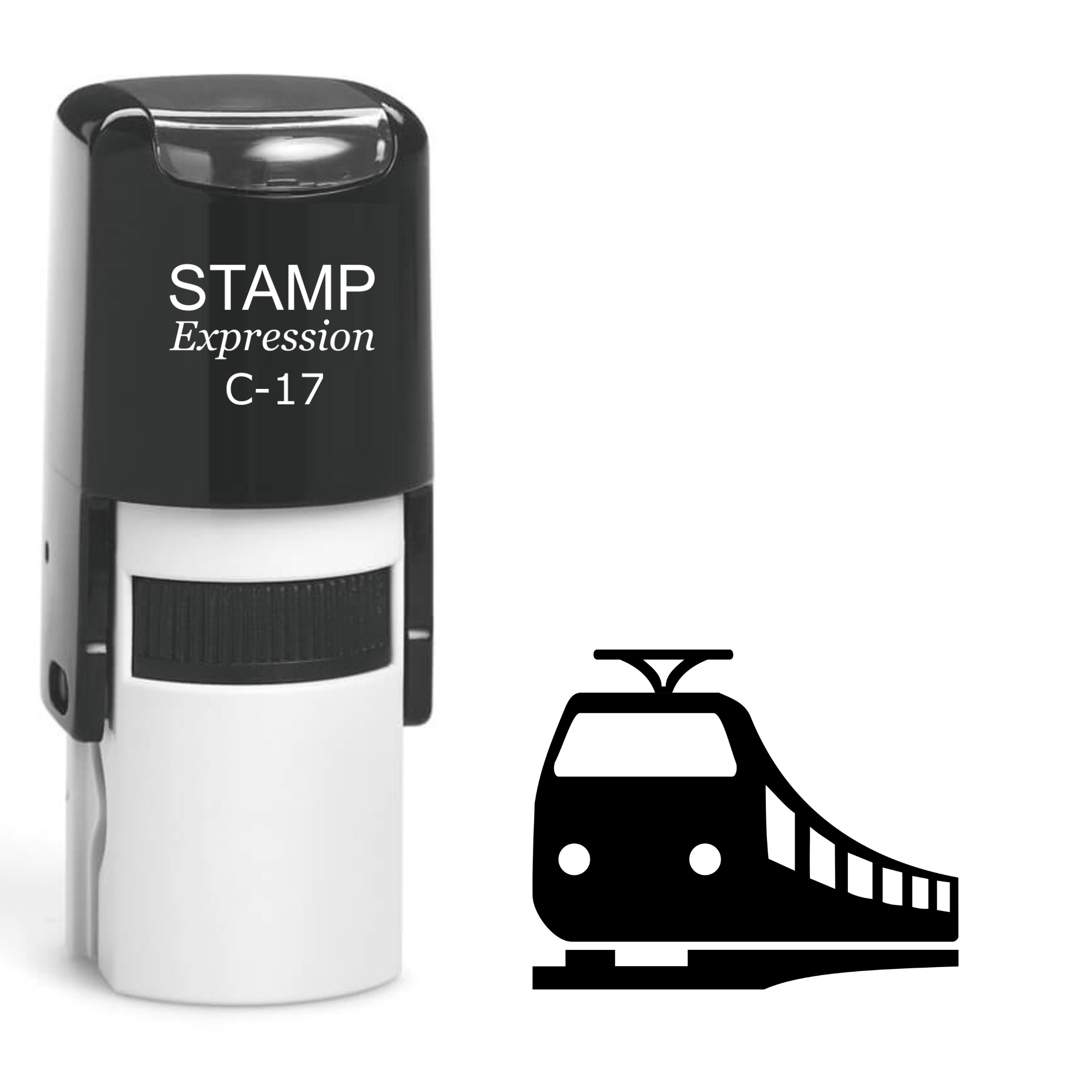 Trolley Self Inking Rubber Stamp (SH-62243)
