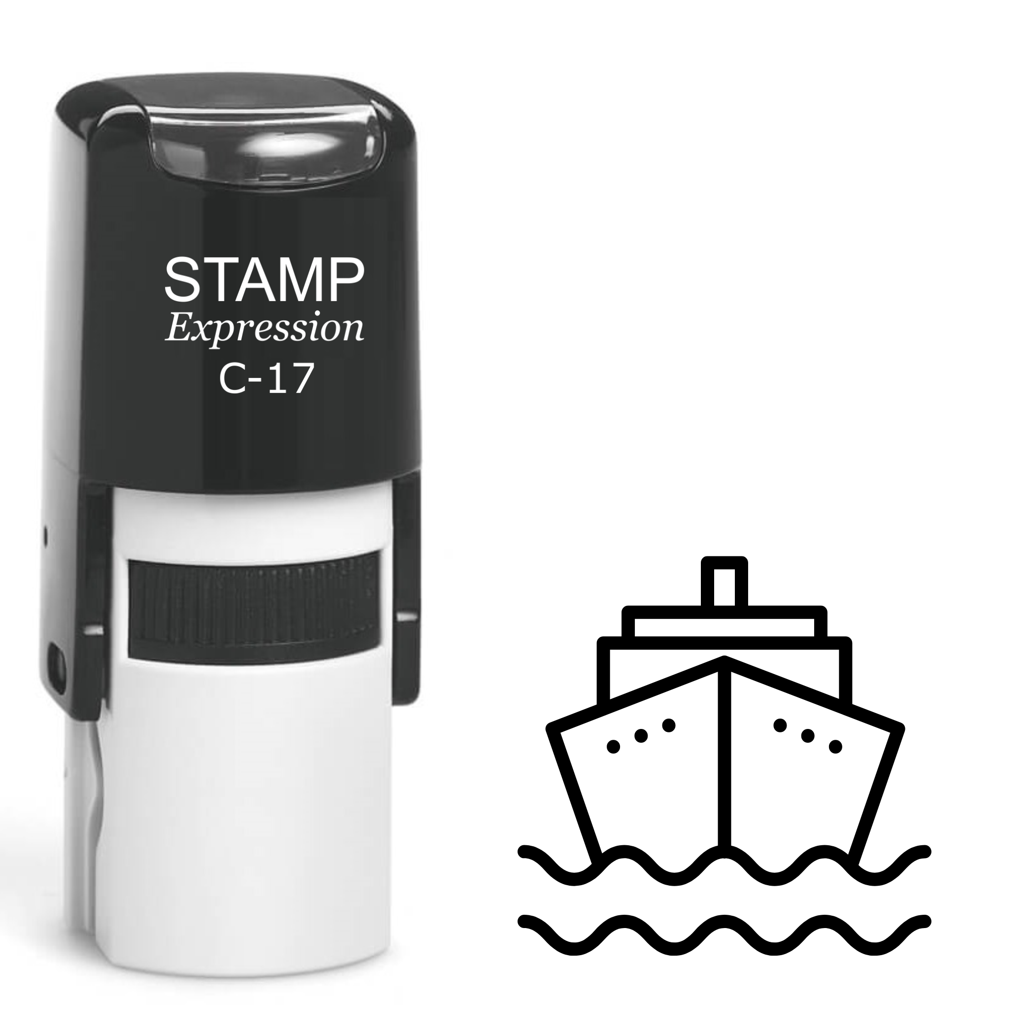 Cruise Ship Self Inking Rubber Stamp (SH-62248)