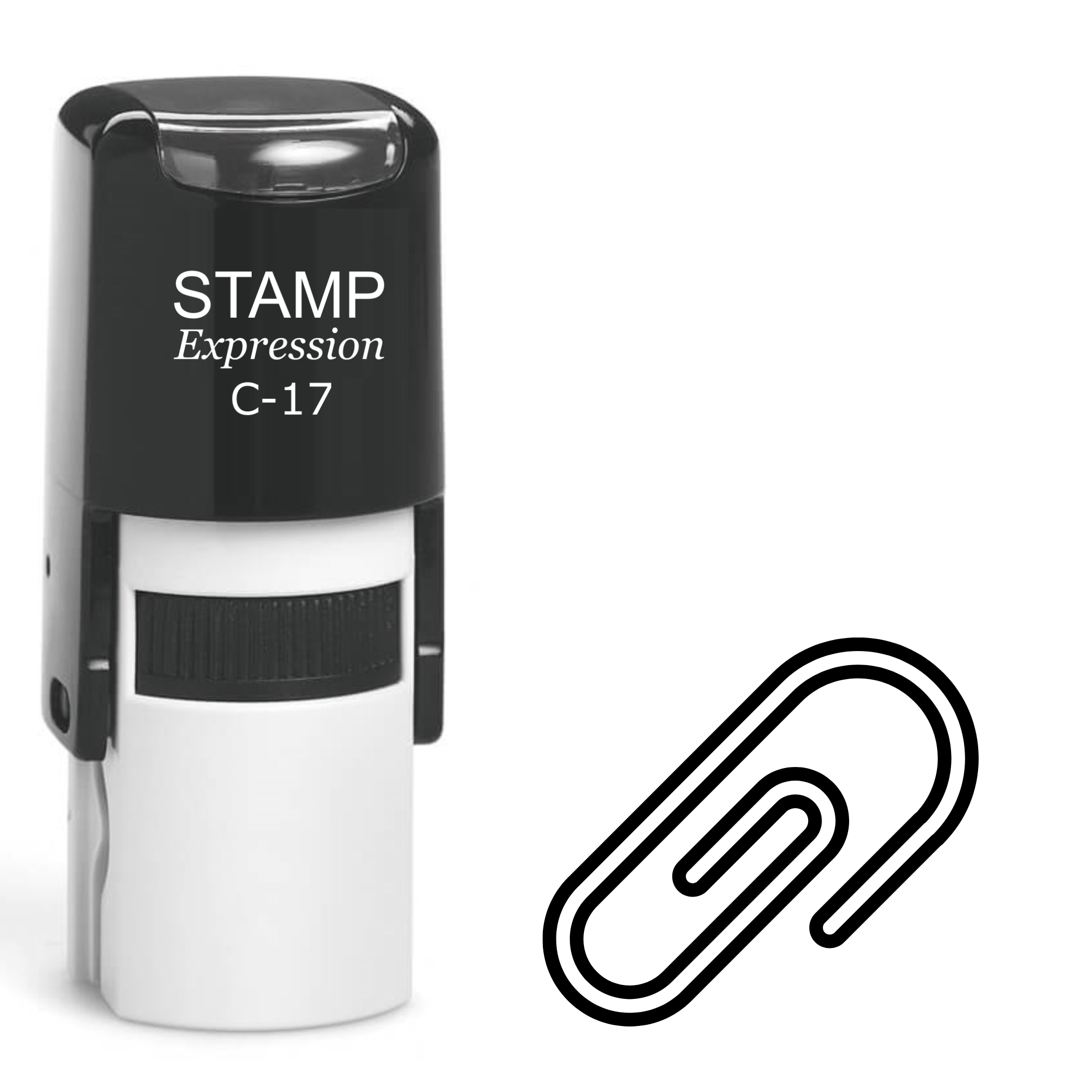 Paperclip Self Inking Rubber Stamp (SH-62257)