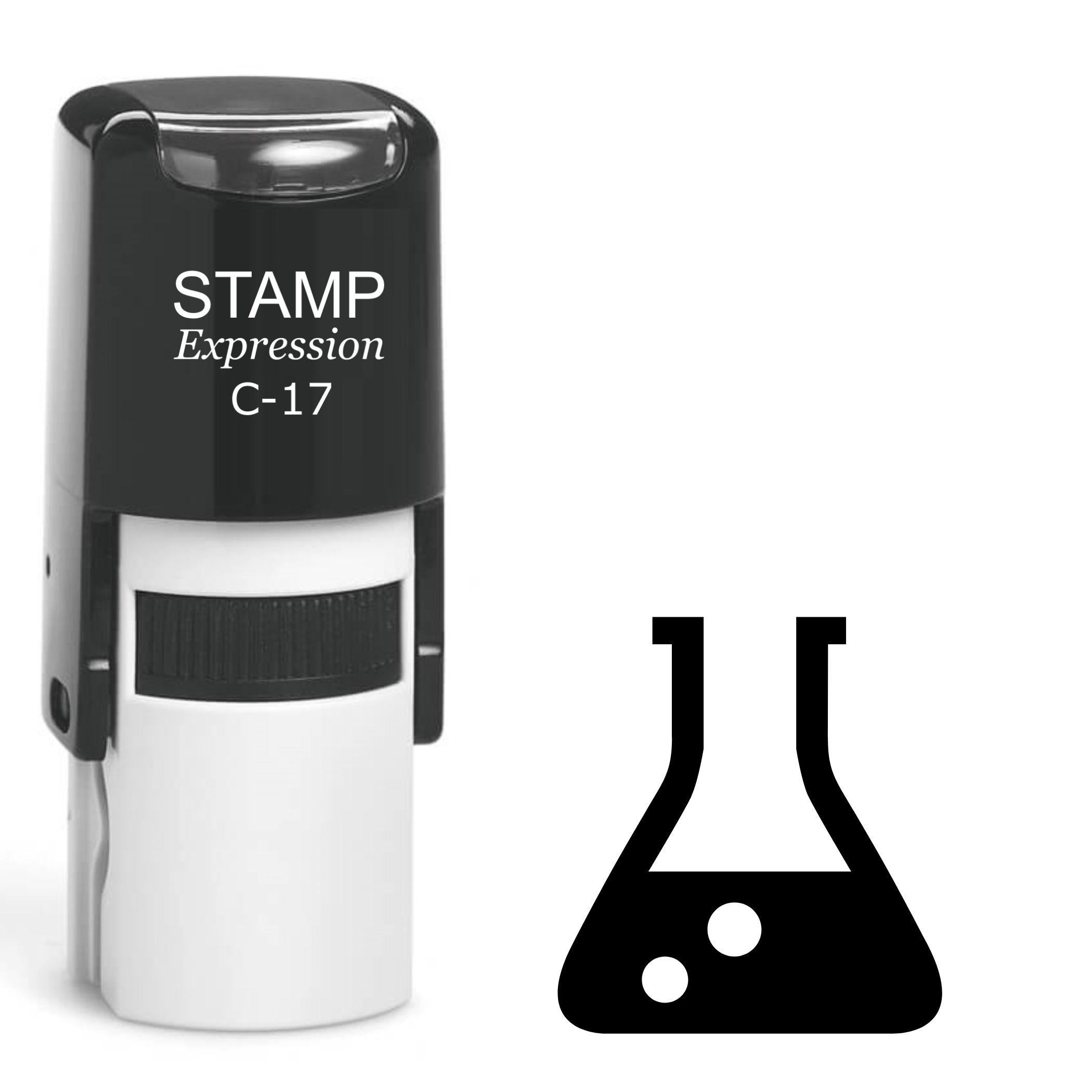 Chemistry Flasks Self Inking Rubber Stamp (SH-62259)