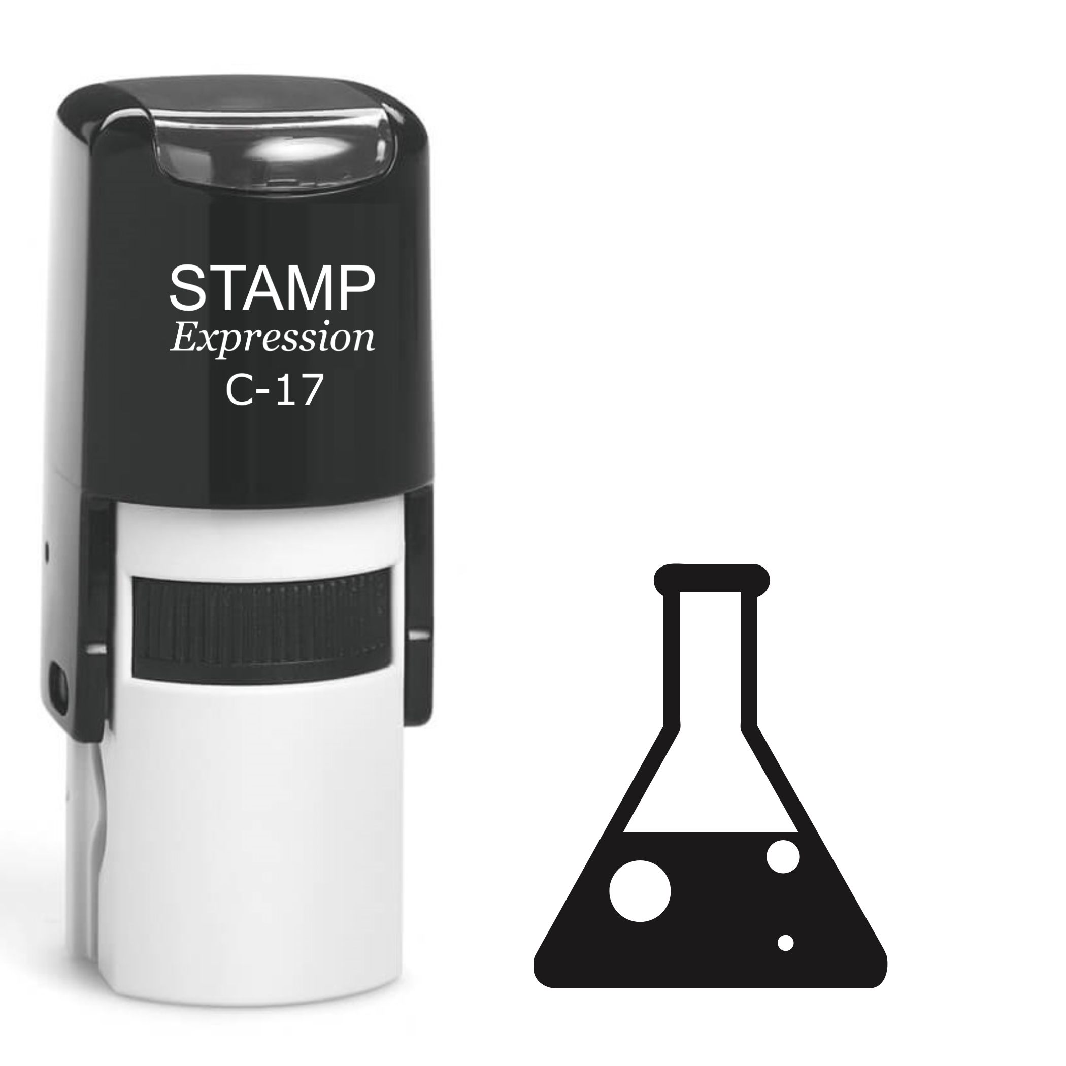 Chemistry Flasks Self Inking Rubber Stamp (SH-62261)