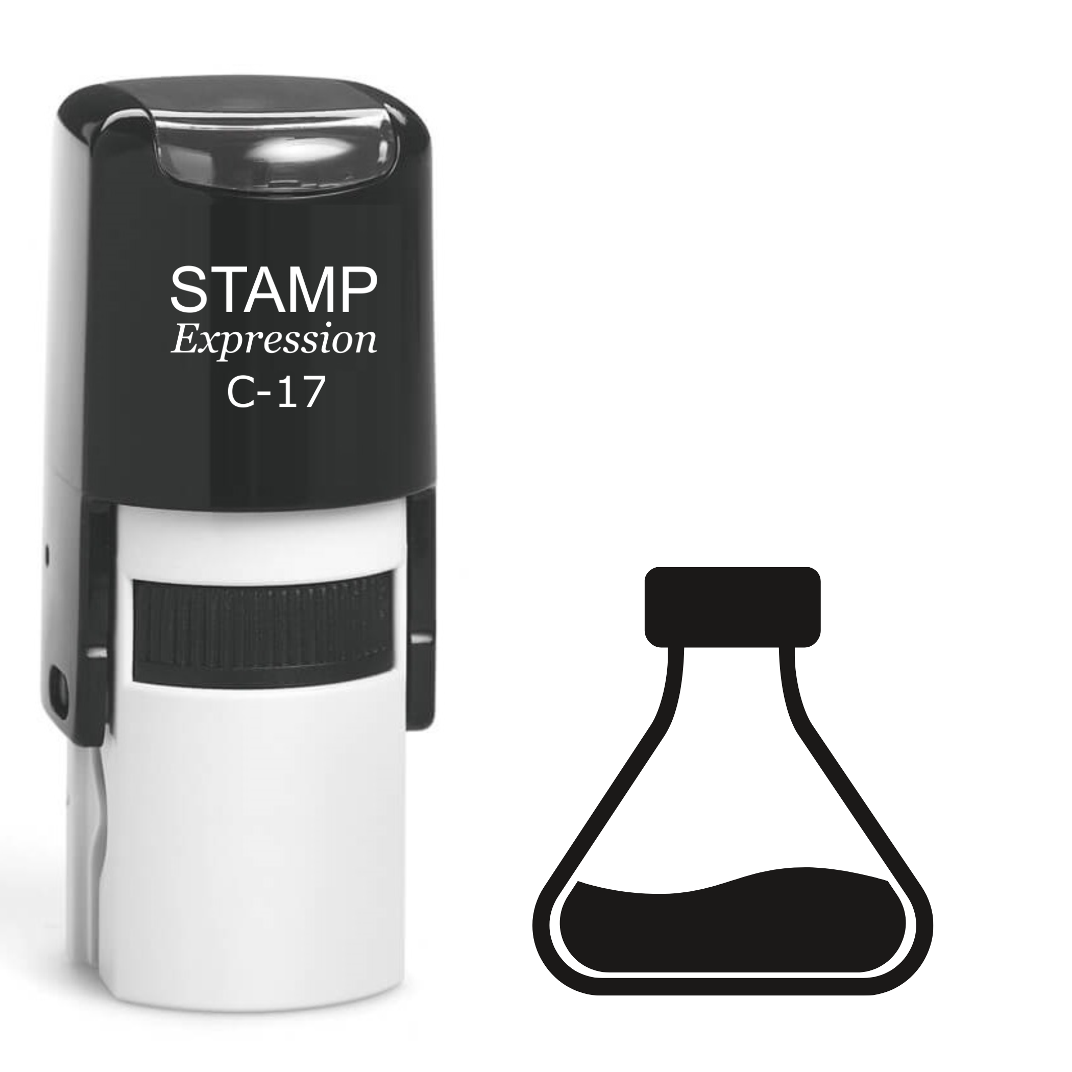 Chemistry Flasks Self Inking Rubber Stamp (SH-62263)
