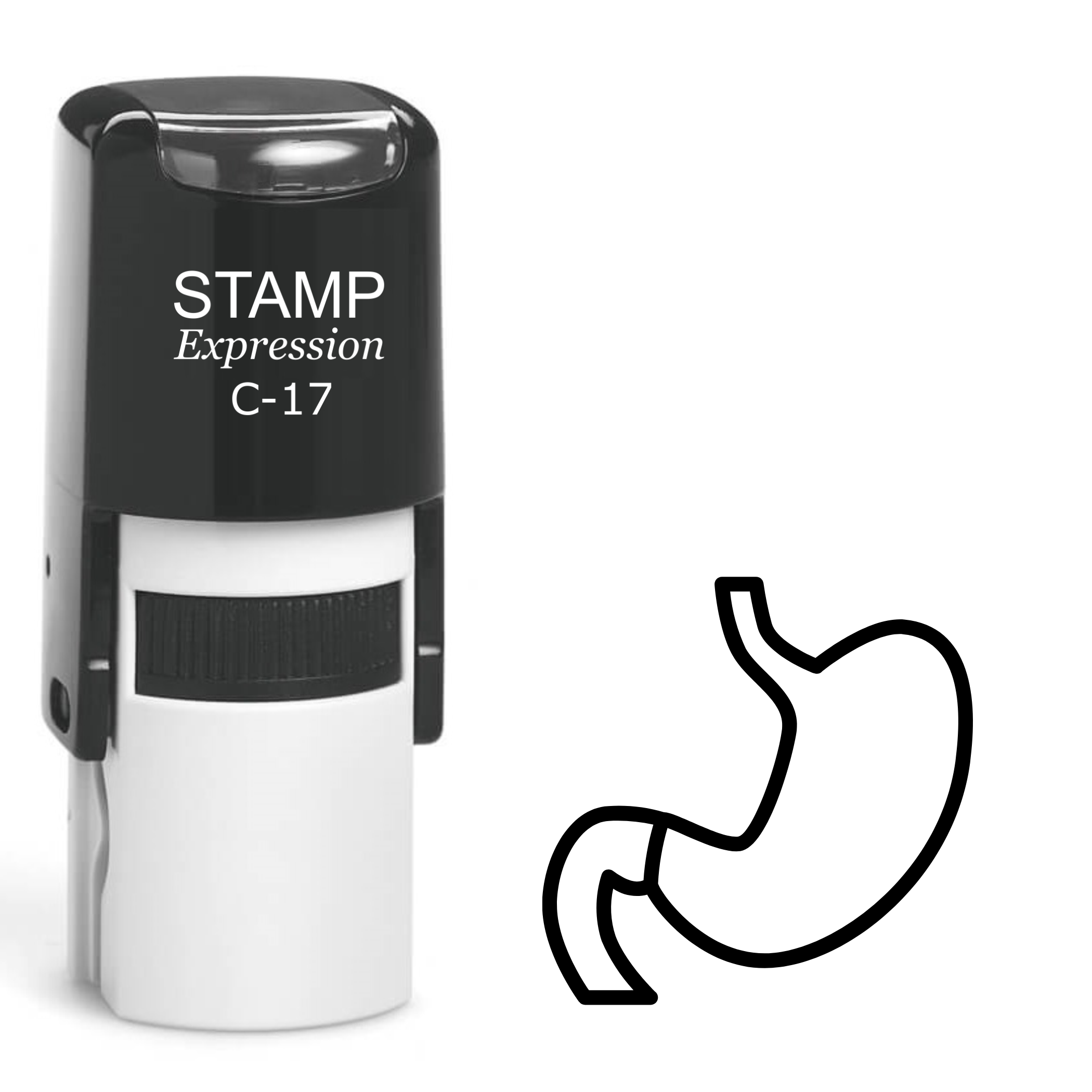 Stomach Self Inking Rubber Stamp (SH-62264)