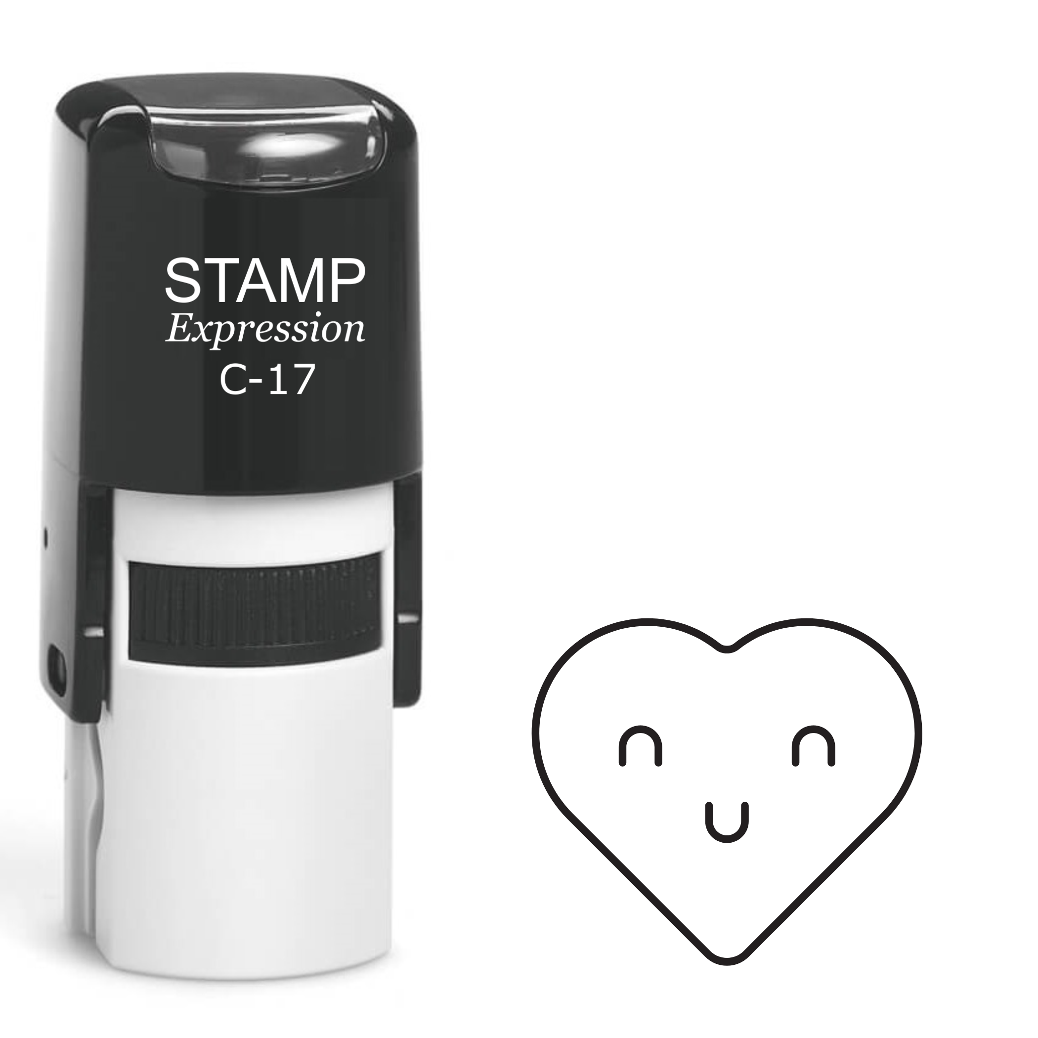 Heart Self Inking Rubber Stamp (SH-62266)