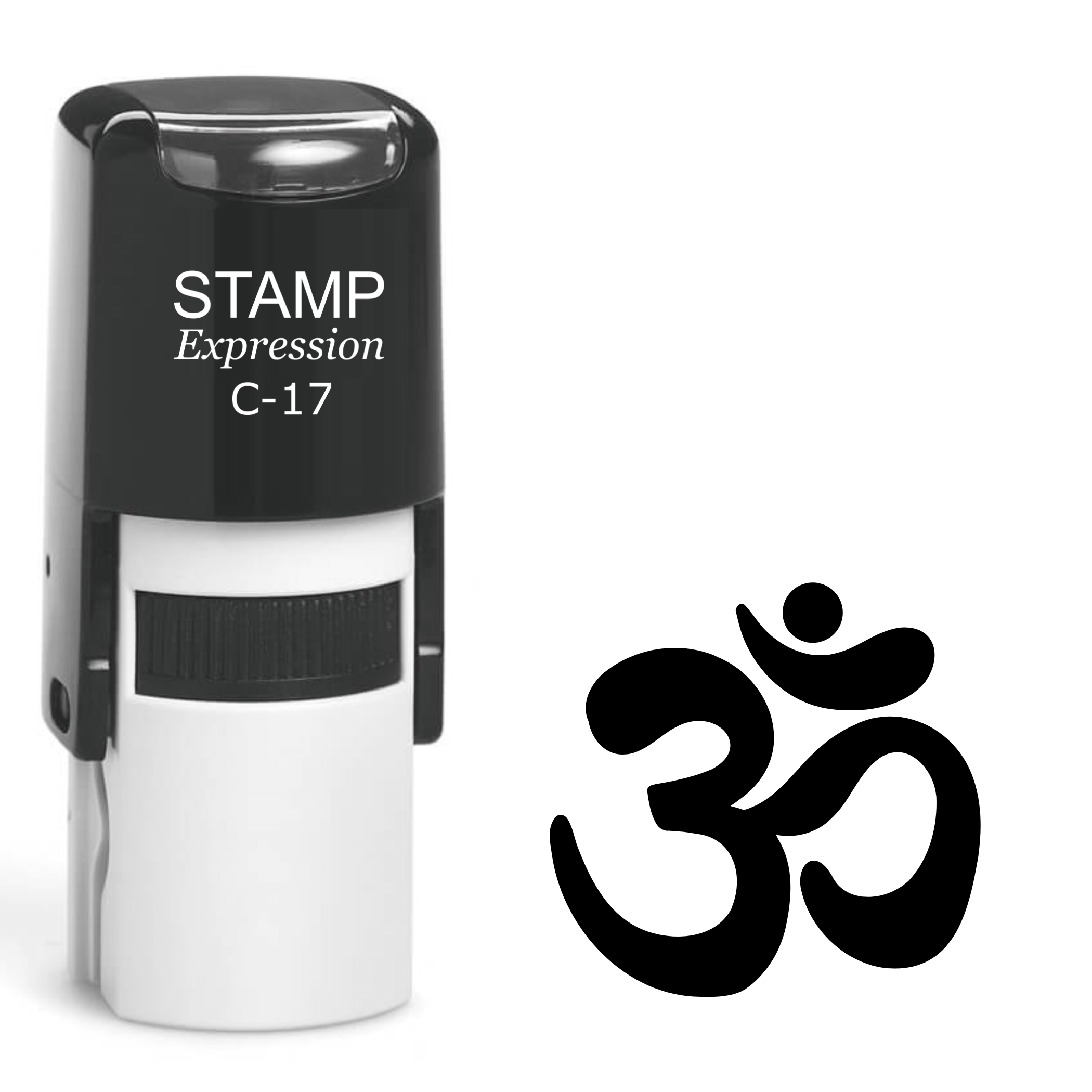 Om or Aum Yoga Symbol Self Inking Rubber Stamp (SH-62286)