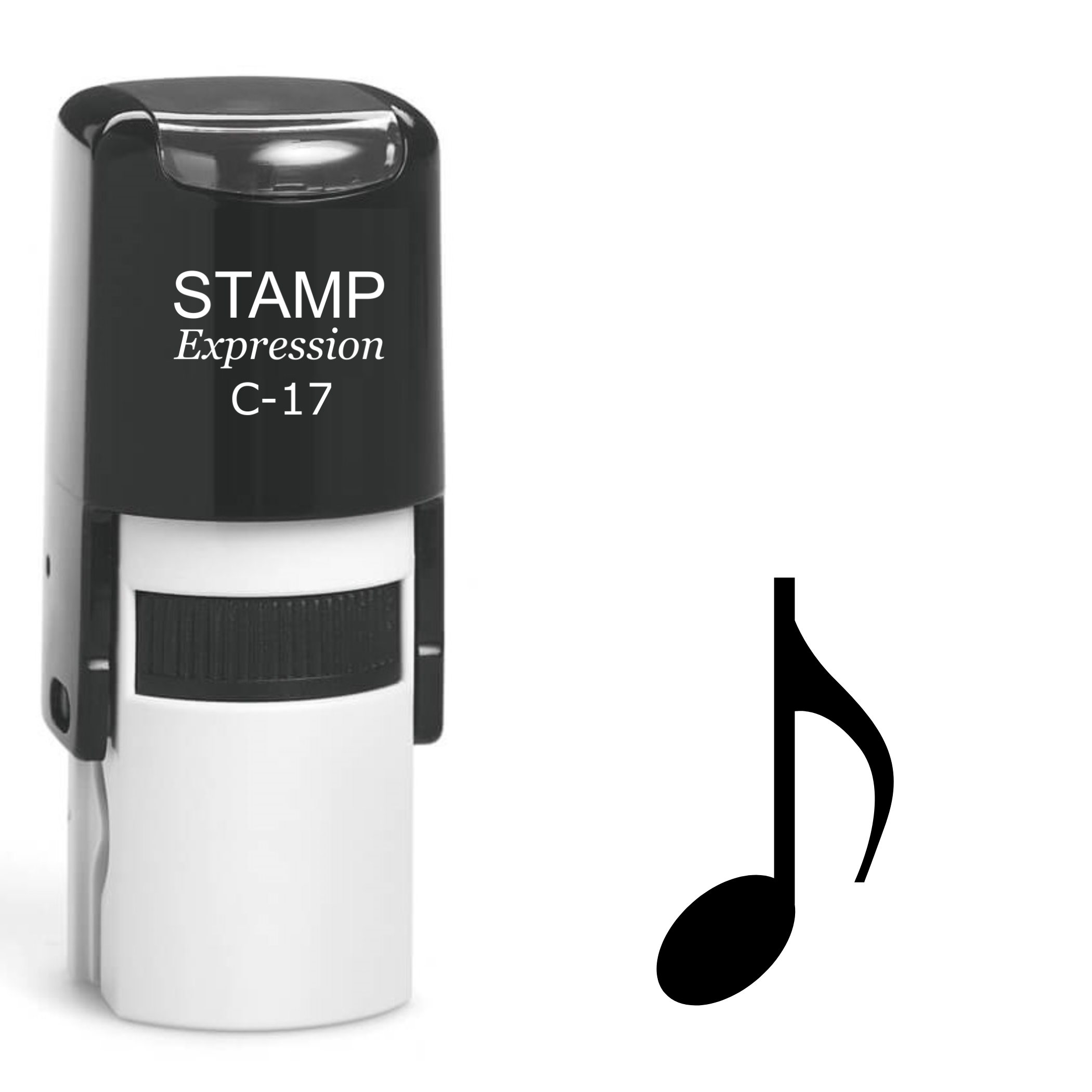 Quaver Eighth Note Music Symbol Self Inking Rubber Stamp (SH-62292)