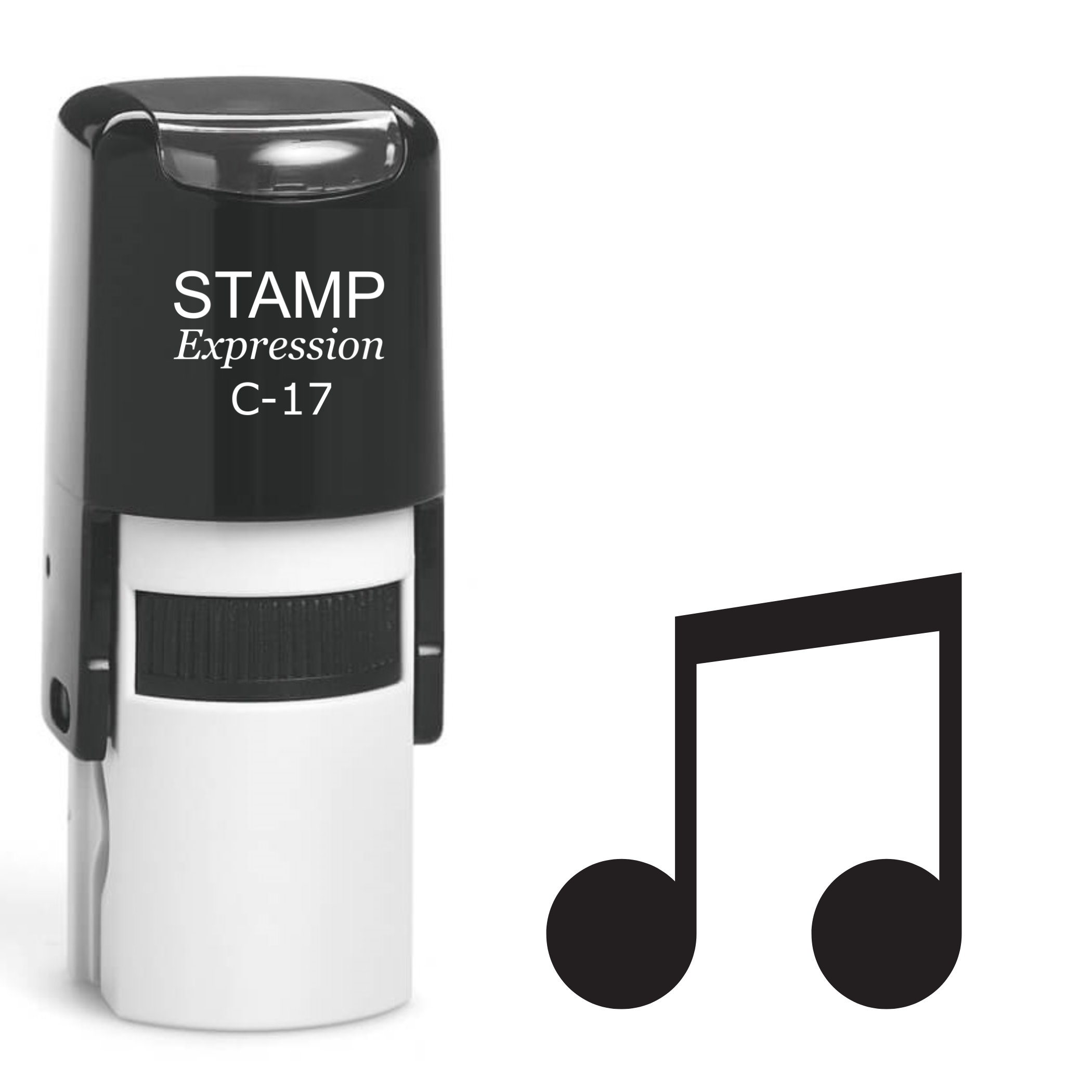 Music Note Self Inking Rubber Stamp (SH-62302)