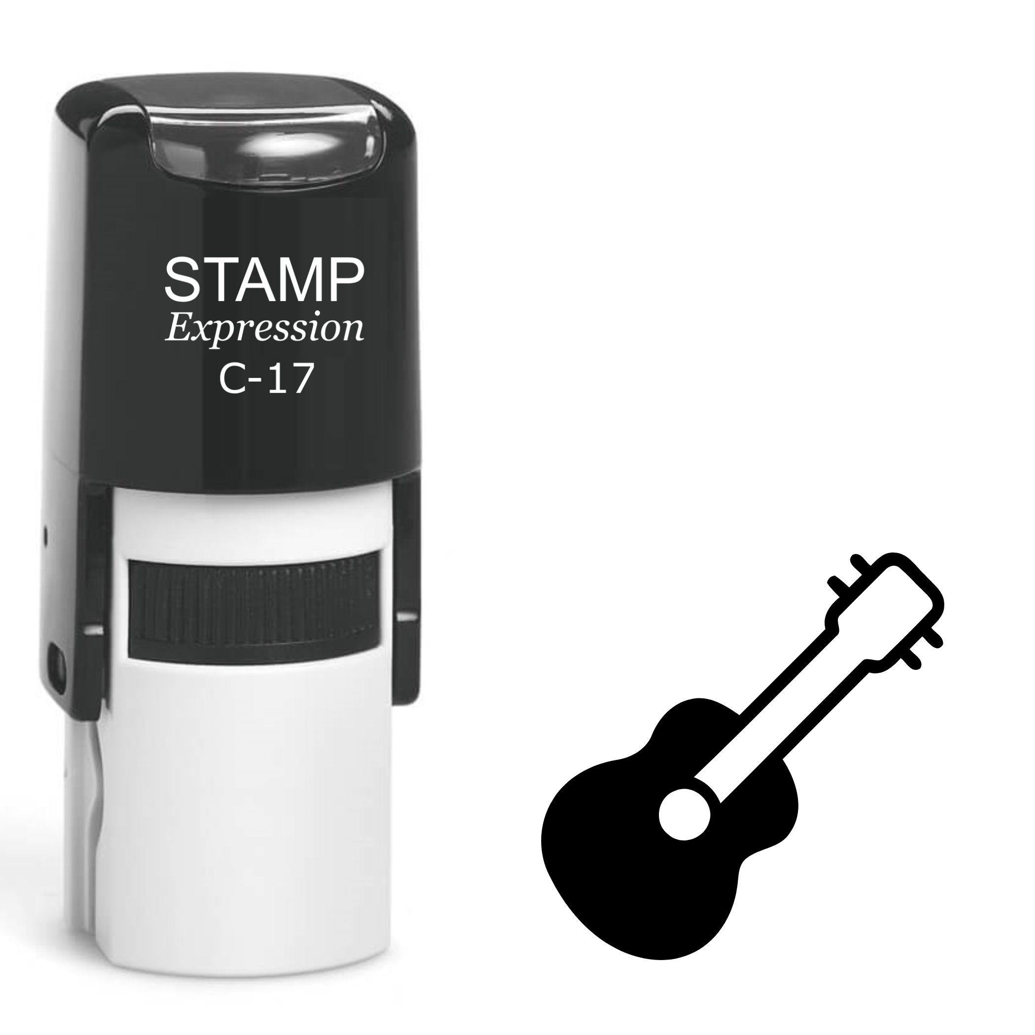 Guitar Self Inking Rubber Stamp (SH-62306)