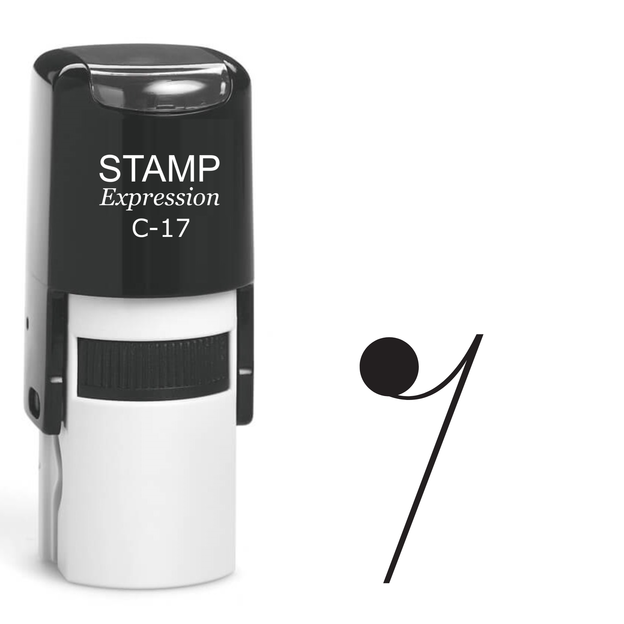 Eighth Rest Music Note Self Inking Rubber Stamp (SH-62307)
