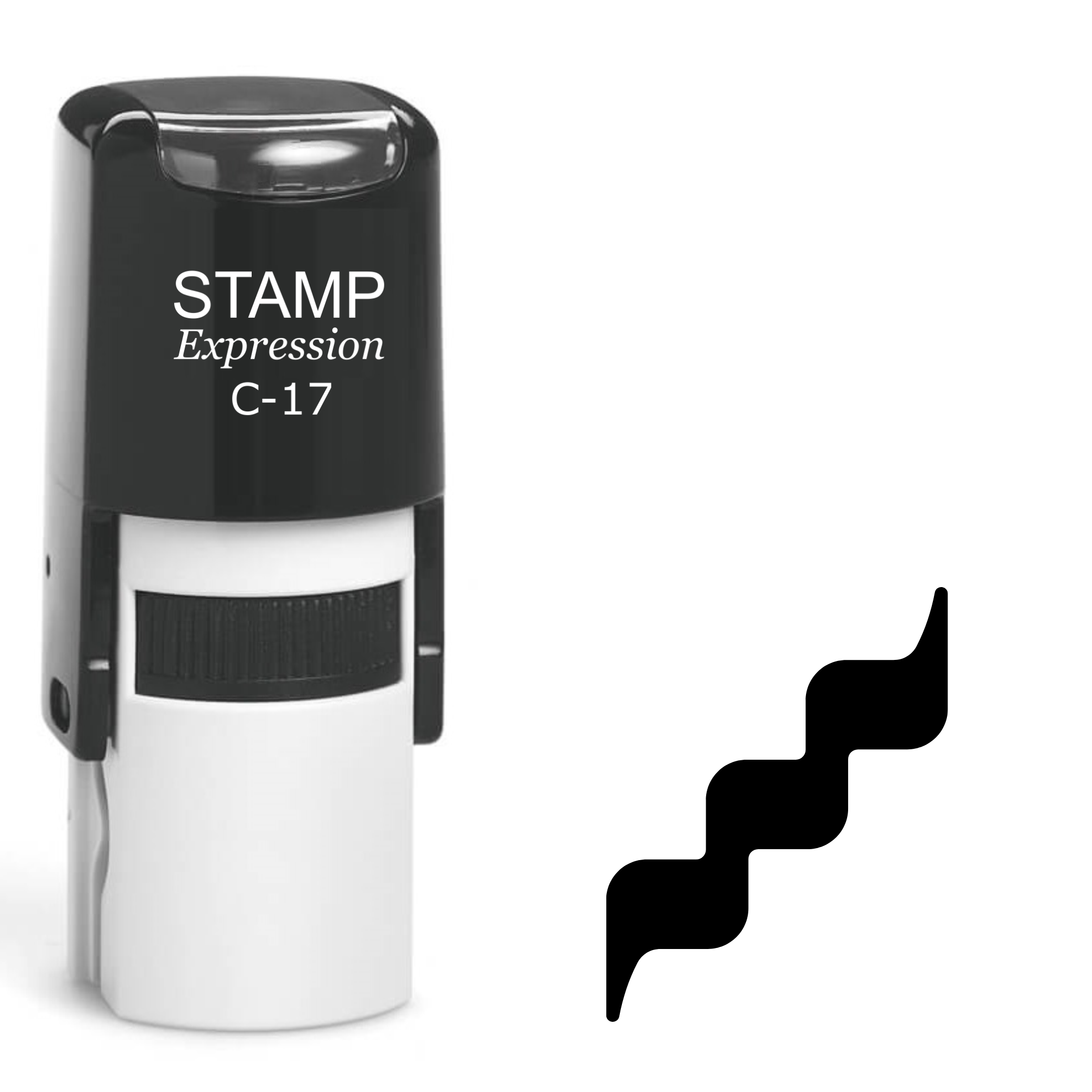 Rolled Chord Music Note Self Inking Rubber Stamp (SH-62313)
