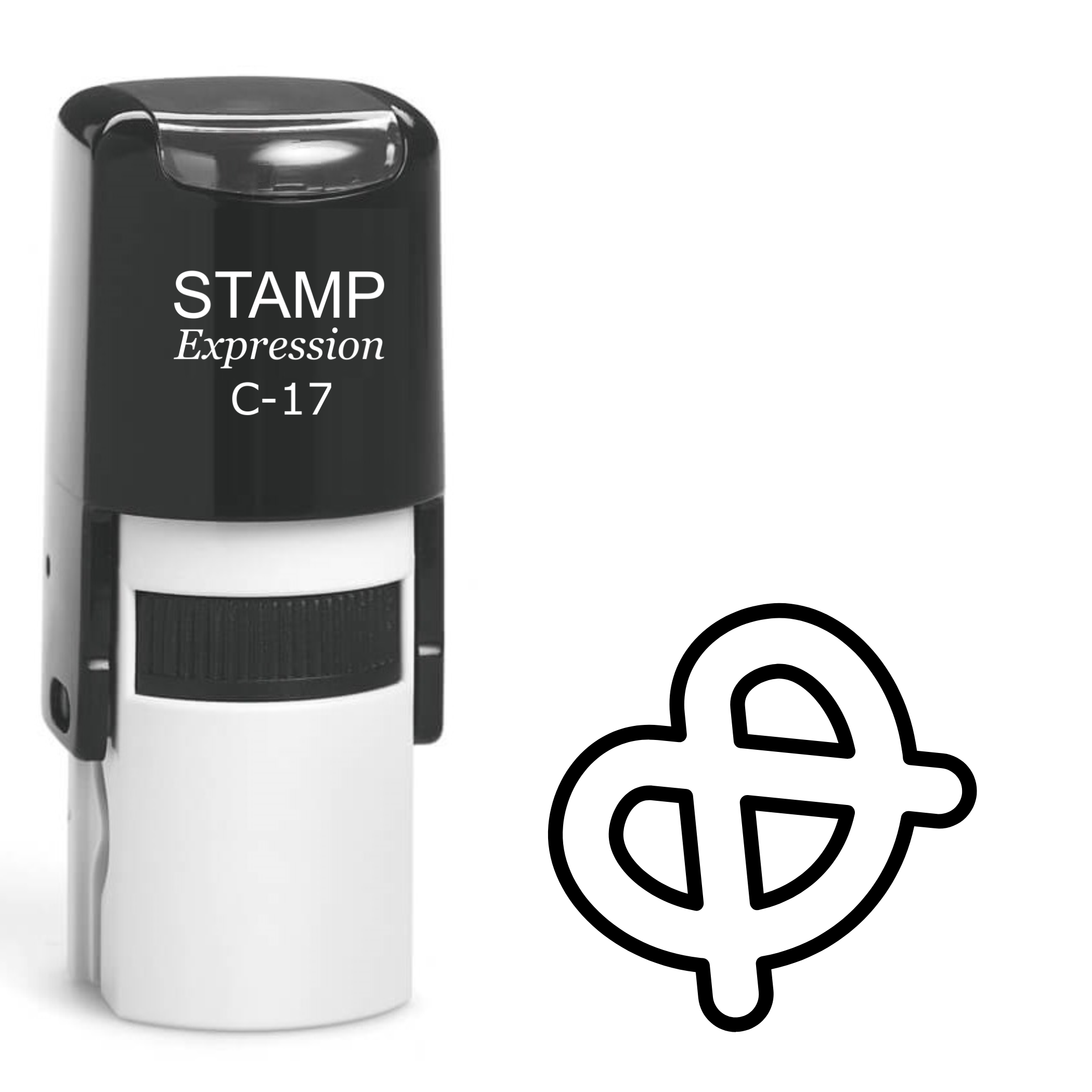Pretzel Self Inking Rubber Stamp (SH-62315)