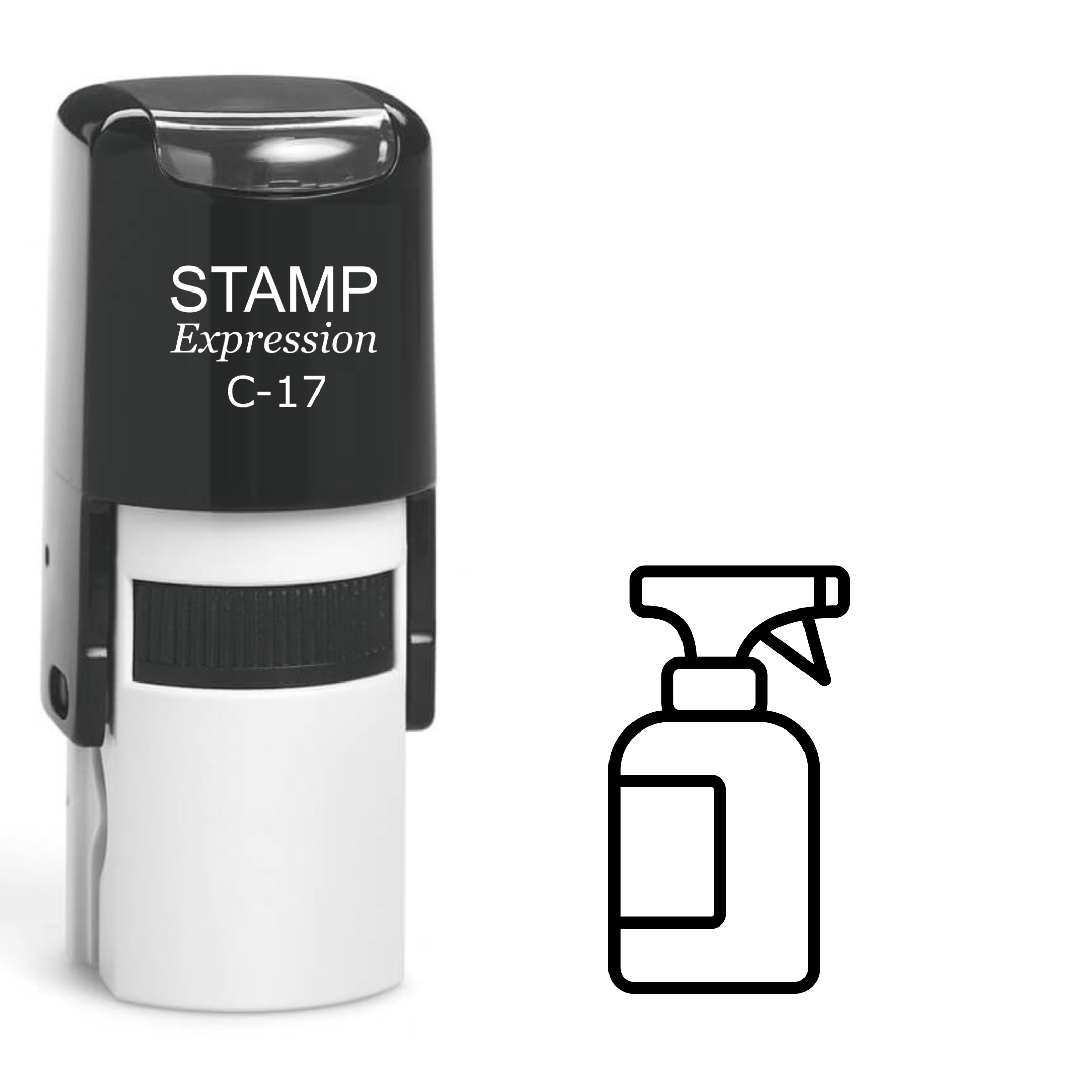Spray Bottle Self Inking Rubber Stamp (SH-62324)