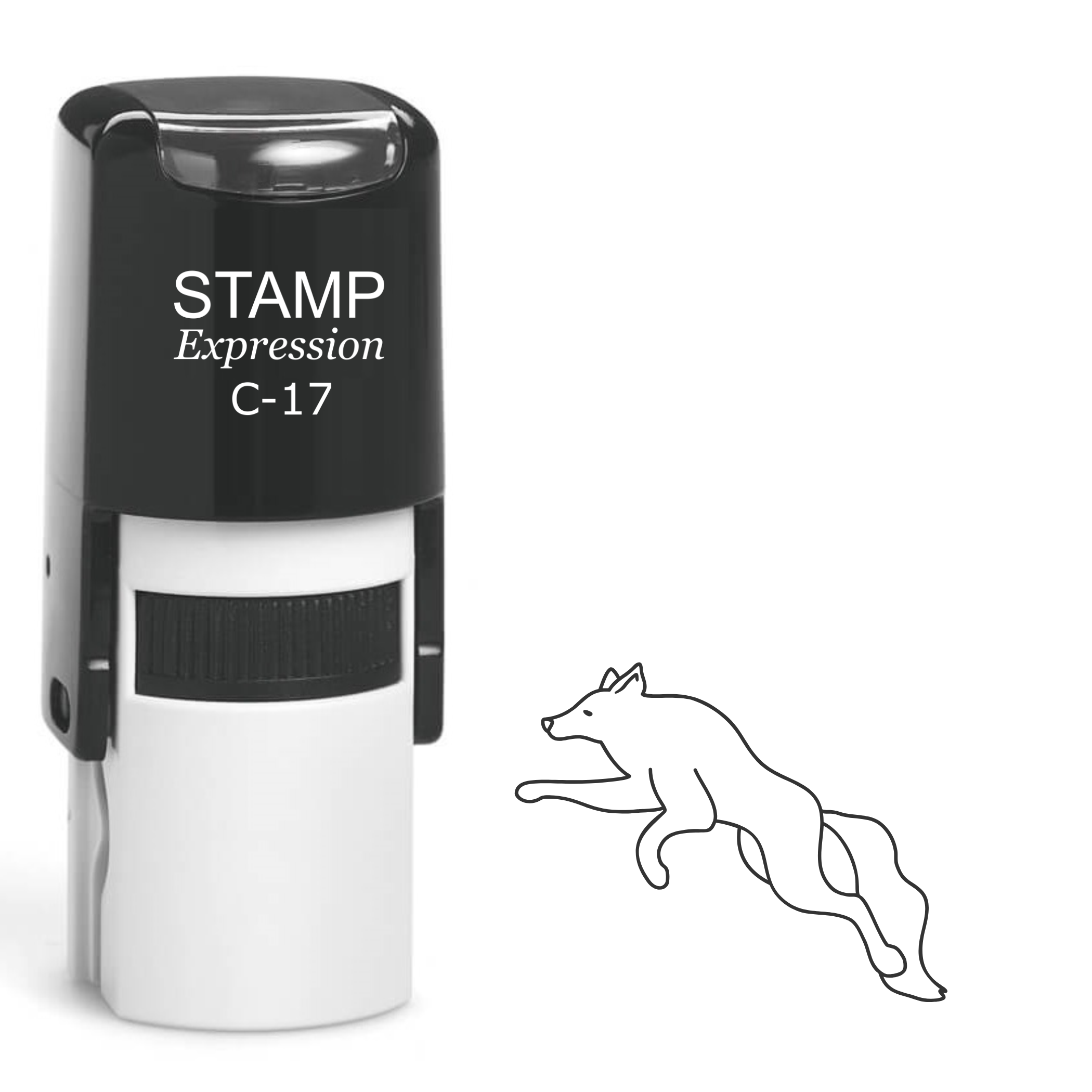 Wolf Self Inking Rubber Stamp (SH-62329)