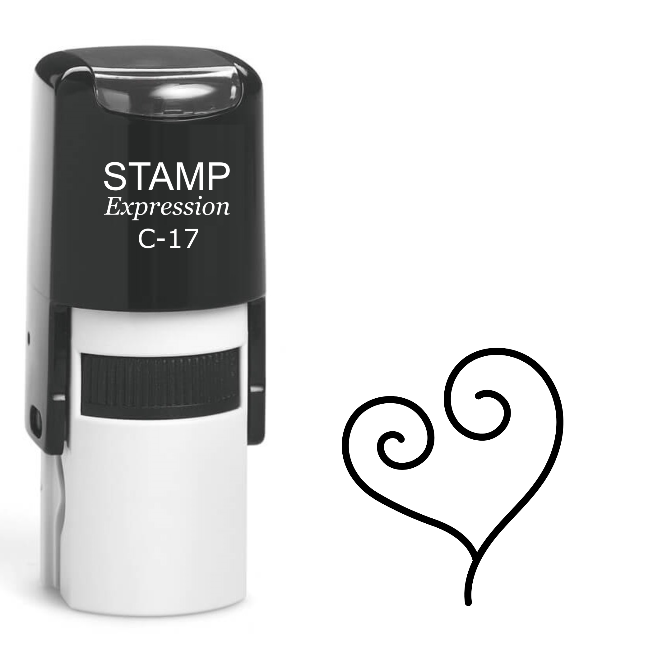 Heart Self Inking Rubber Stamp (SH-62339)