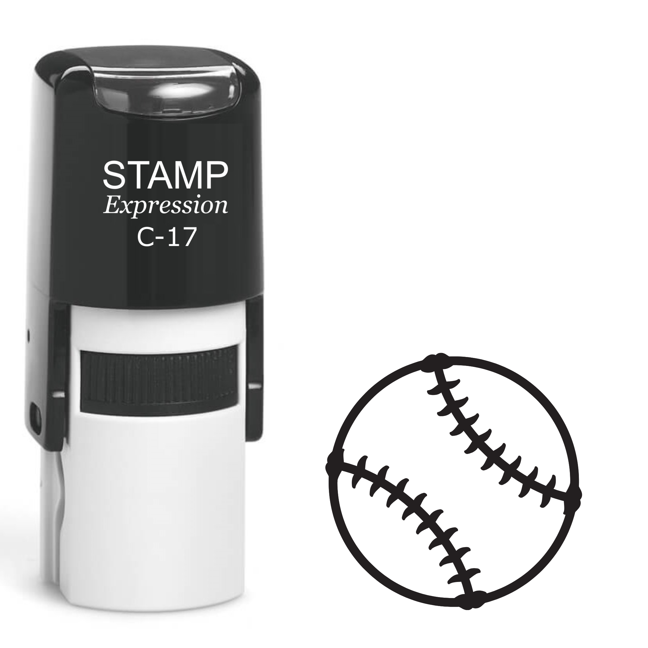Baseball Cap Self Inking Rubber Stamp (SH-62349)