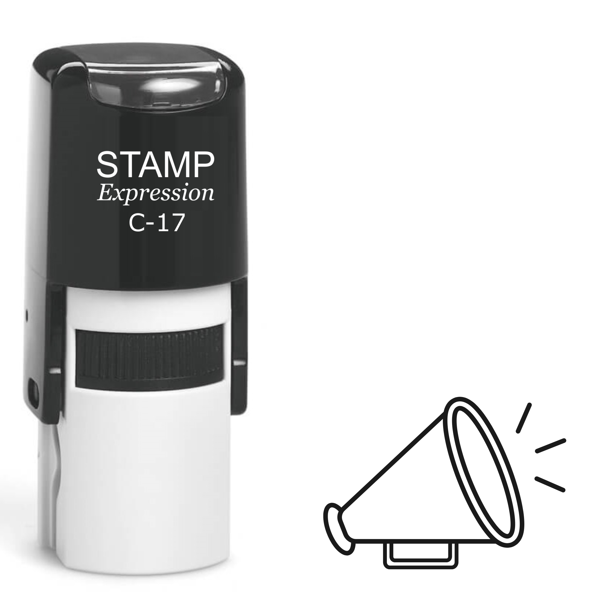 Megaphone Self Inking Rubber Stamp (SH-62358)