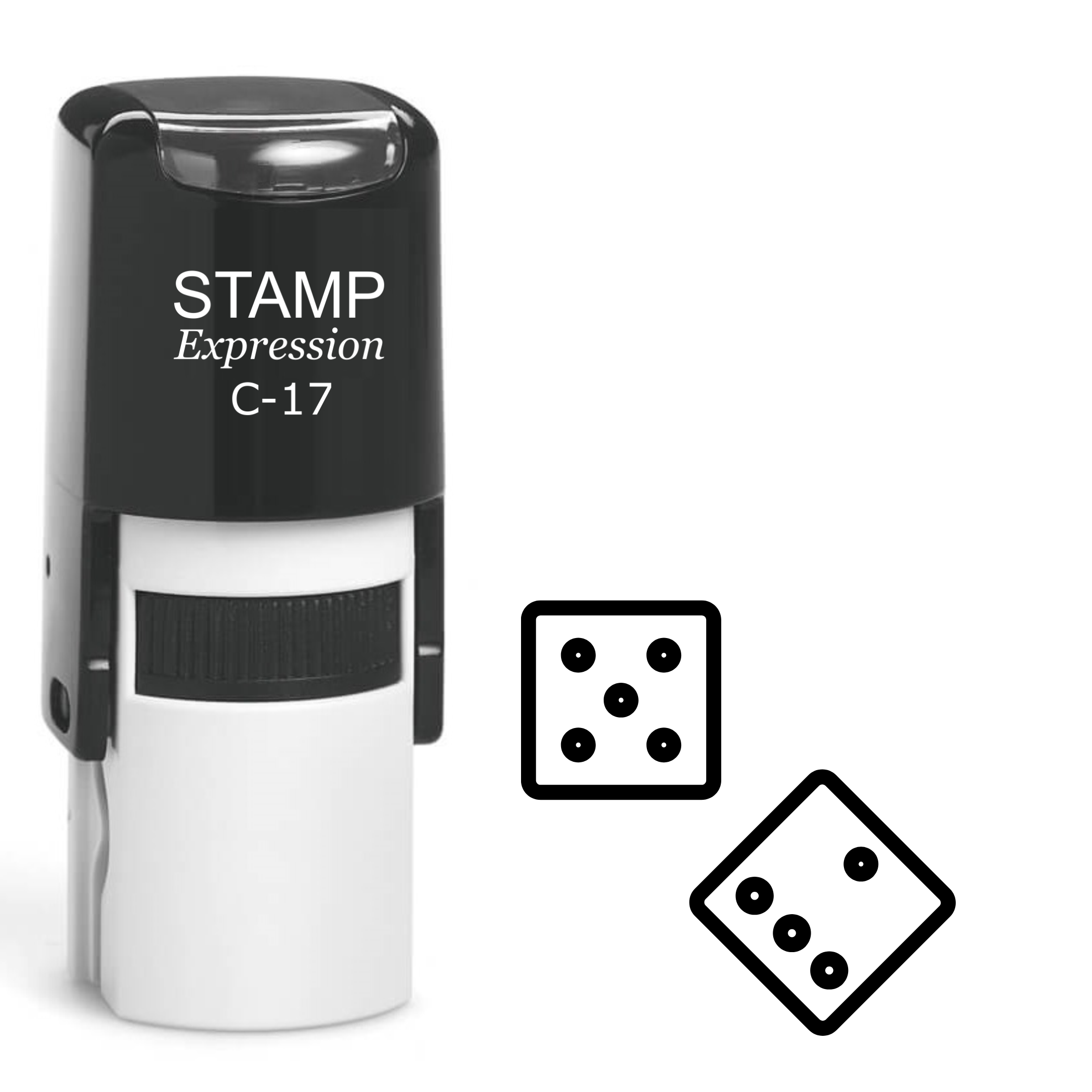 Dice Self Inking Rubber Stamp (SH-62368)