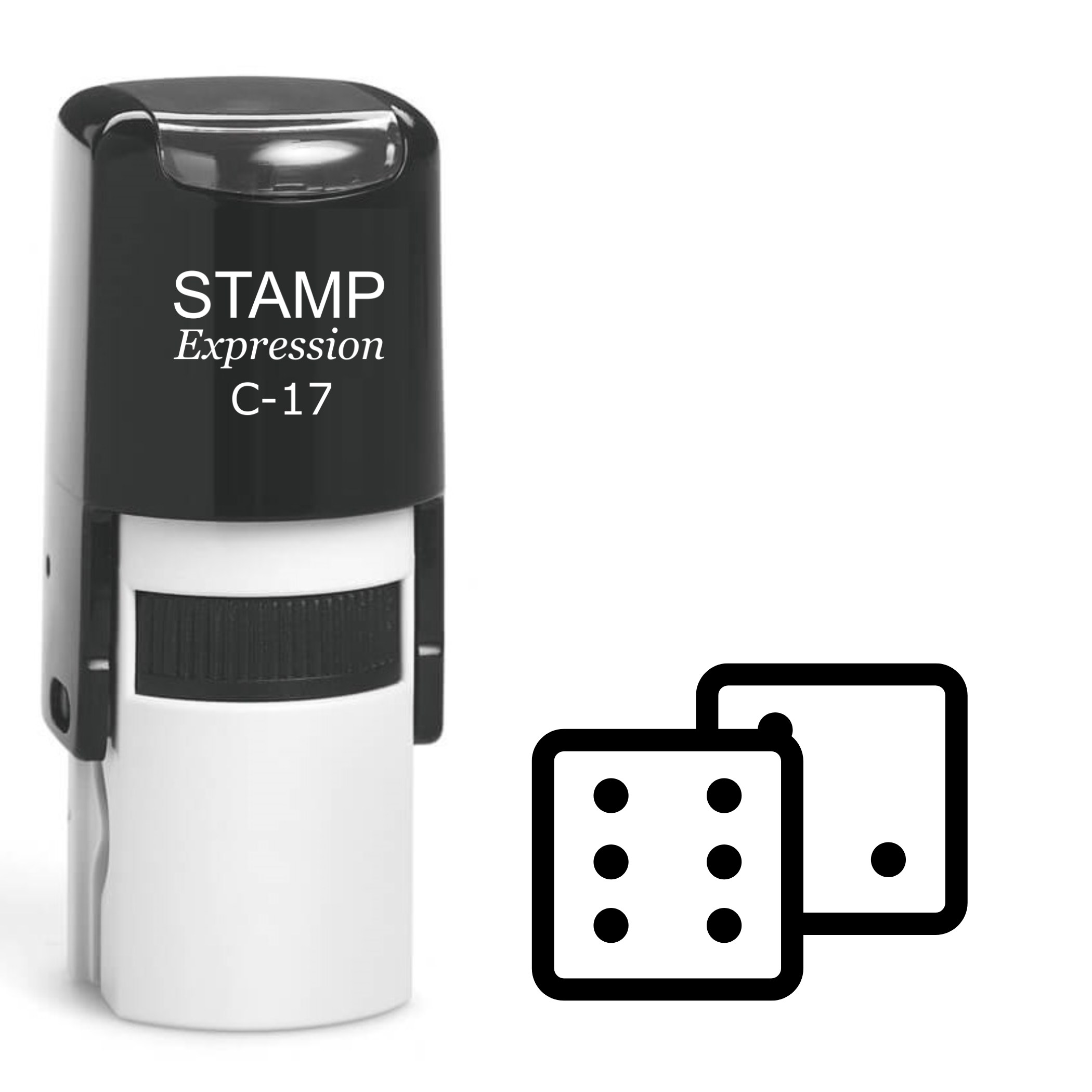 Dice Self Inking Rubber Stamp (SH-62370)