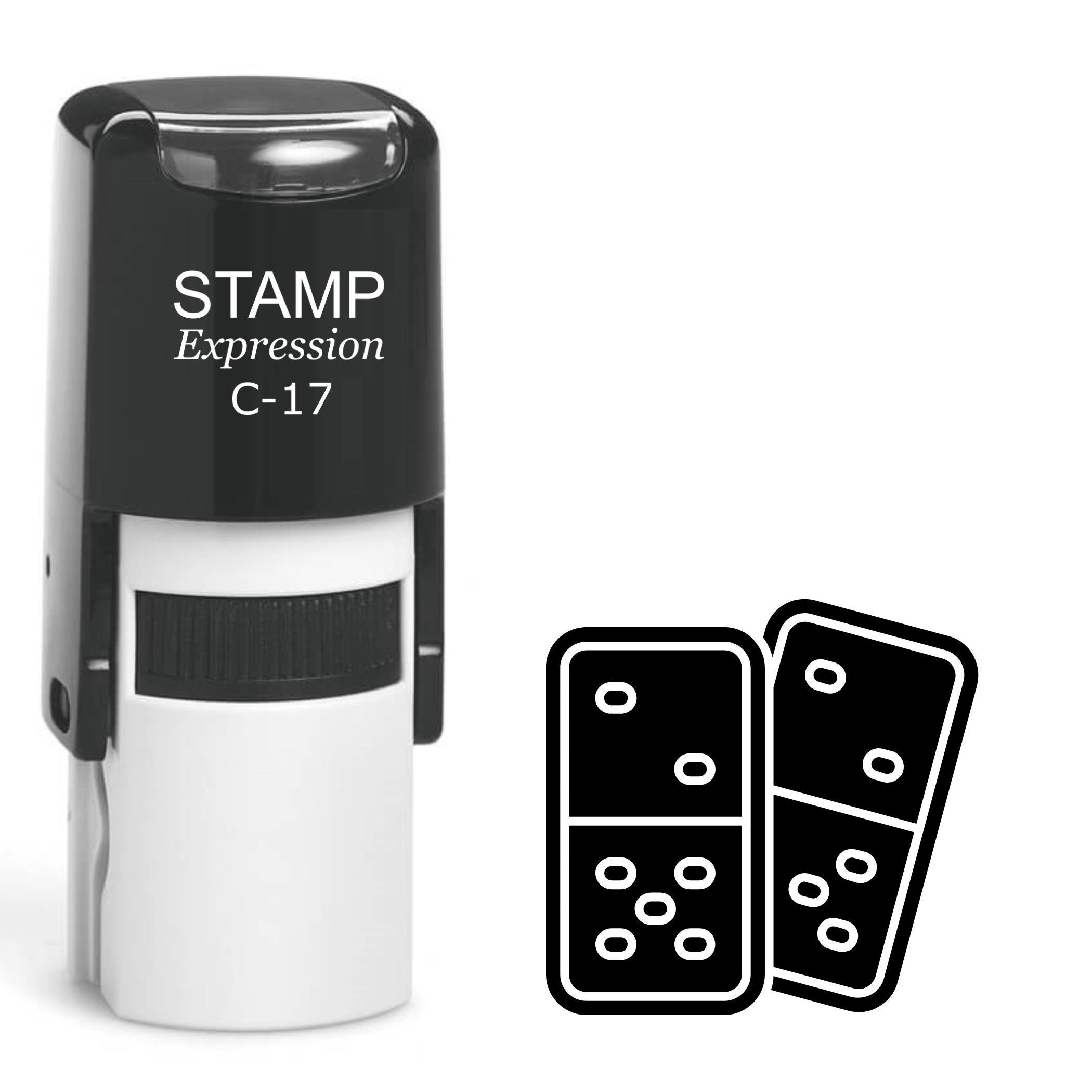 Dominoes Self Inking Rubber Stamp (SH-62371)