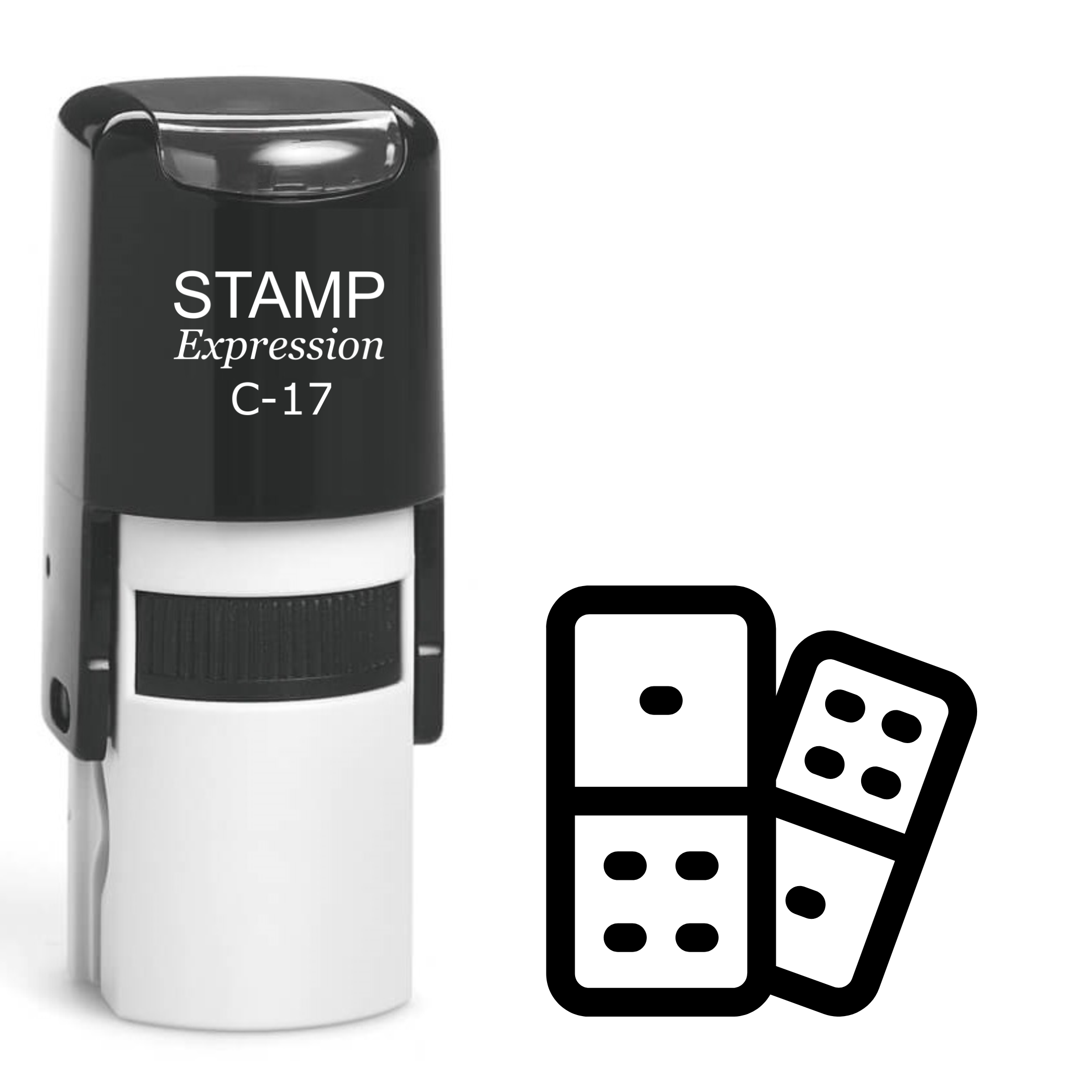 Dominoes Self Inking Rubber Stamp (SH-62373)