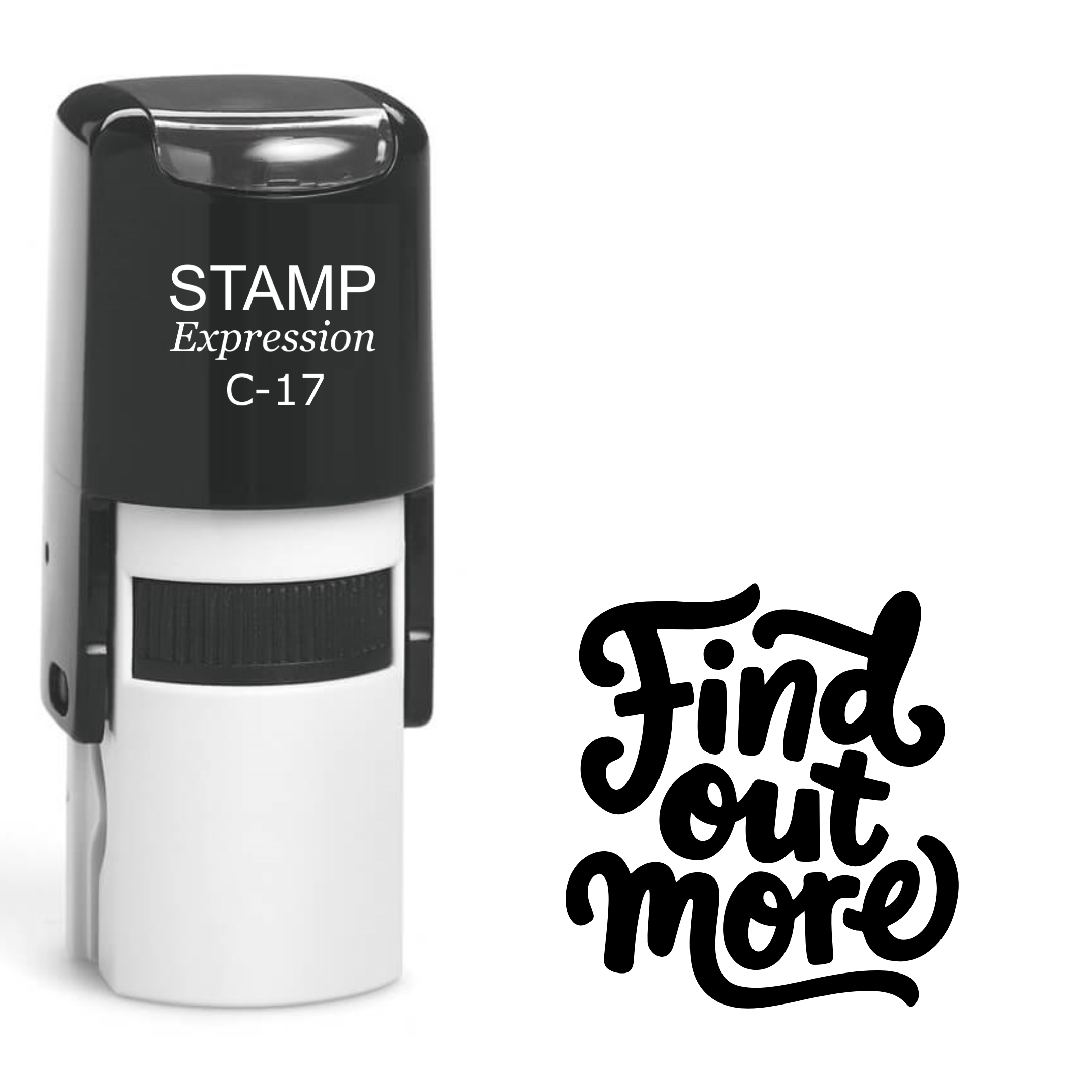 Find Out More Self Inking Rubber Stamp (SH-62380)
